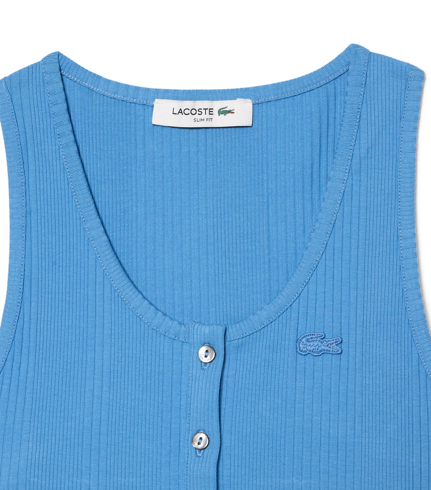 Slim Fit Ribbed Cotton Tank Top