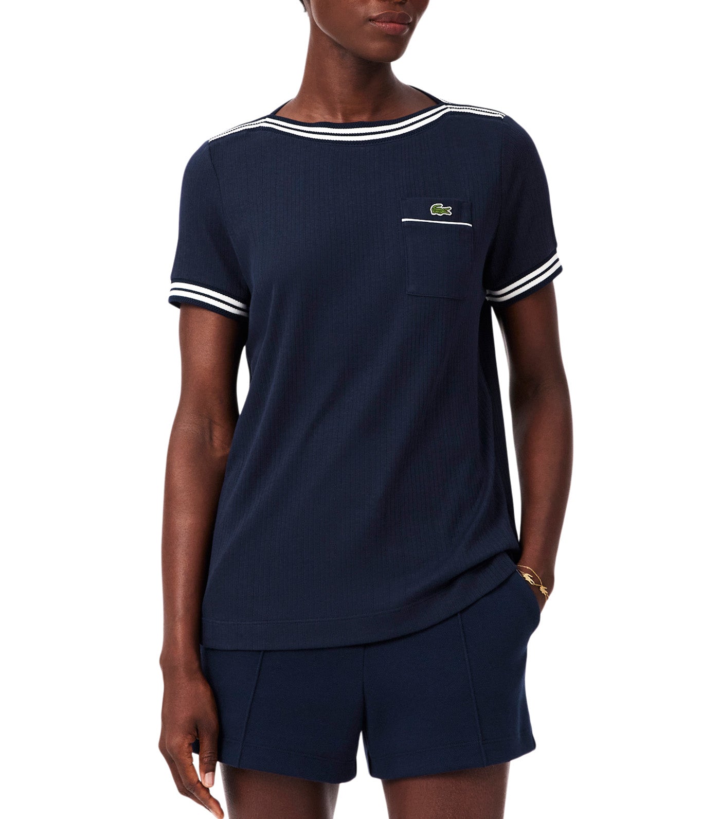 French Made Boat Neck T-Shirt