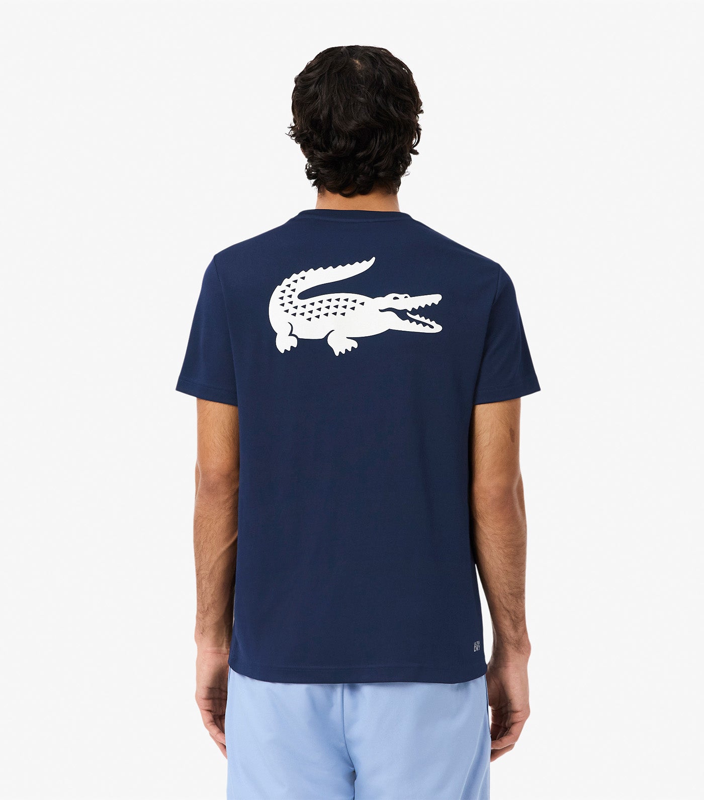 Ultra Dry Crocodile Print Sport T-Shirt Navy Blue