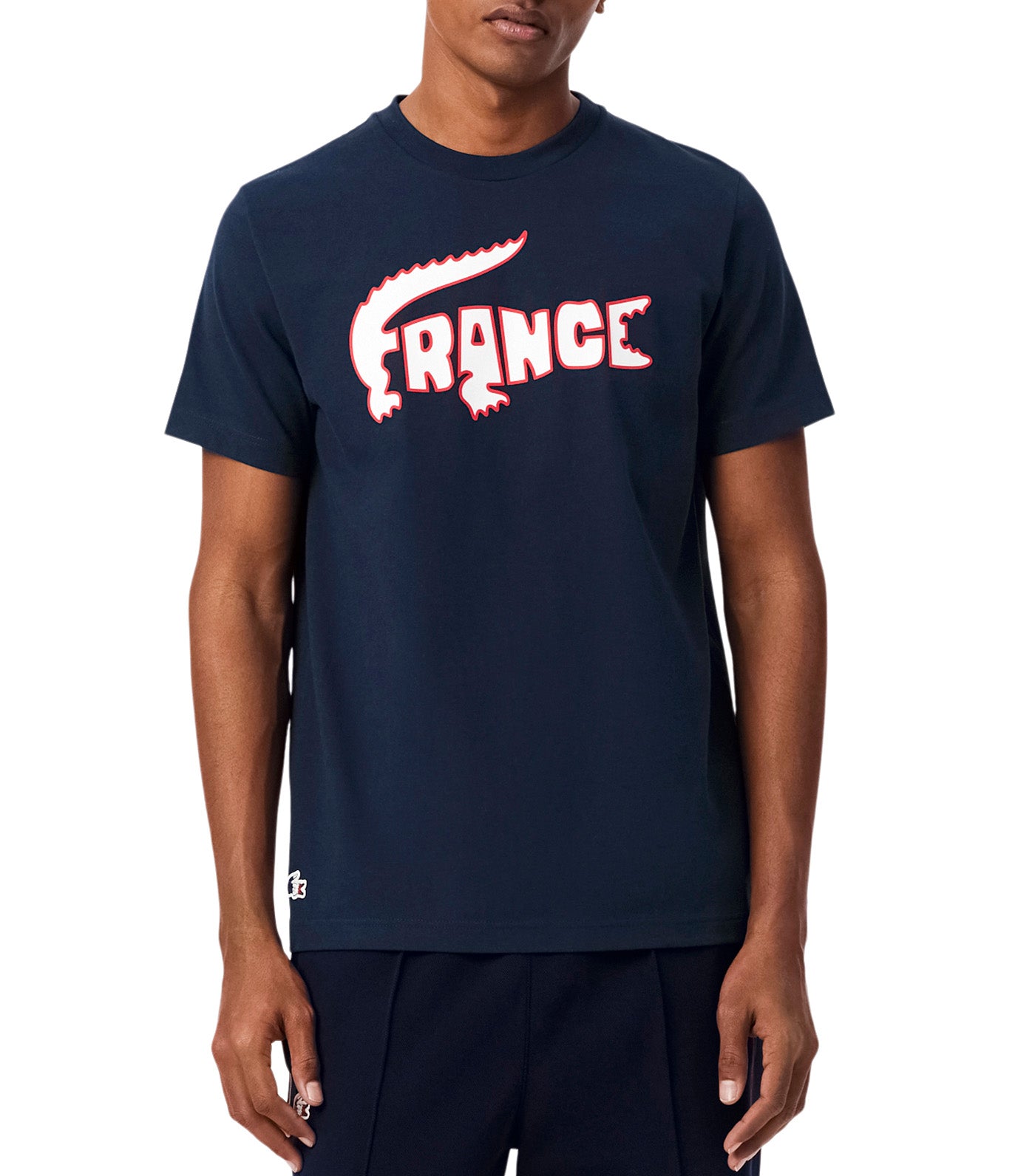 Lacoste French Tennis Team T-Shirt Navy Blue