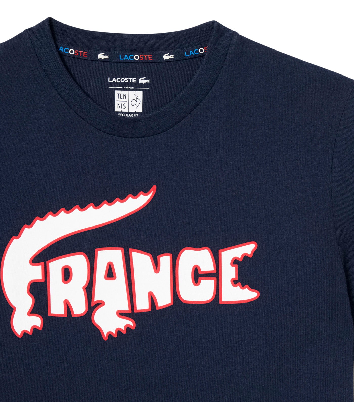 Lacoste French Tennis Team T-Shirt Navy Blue