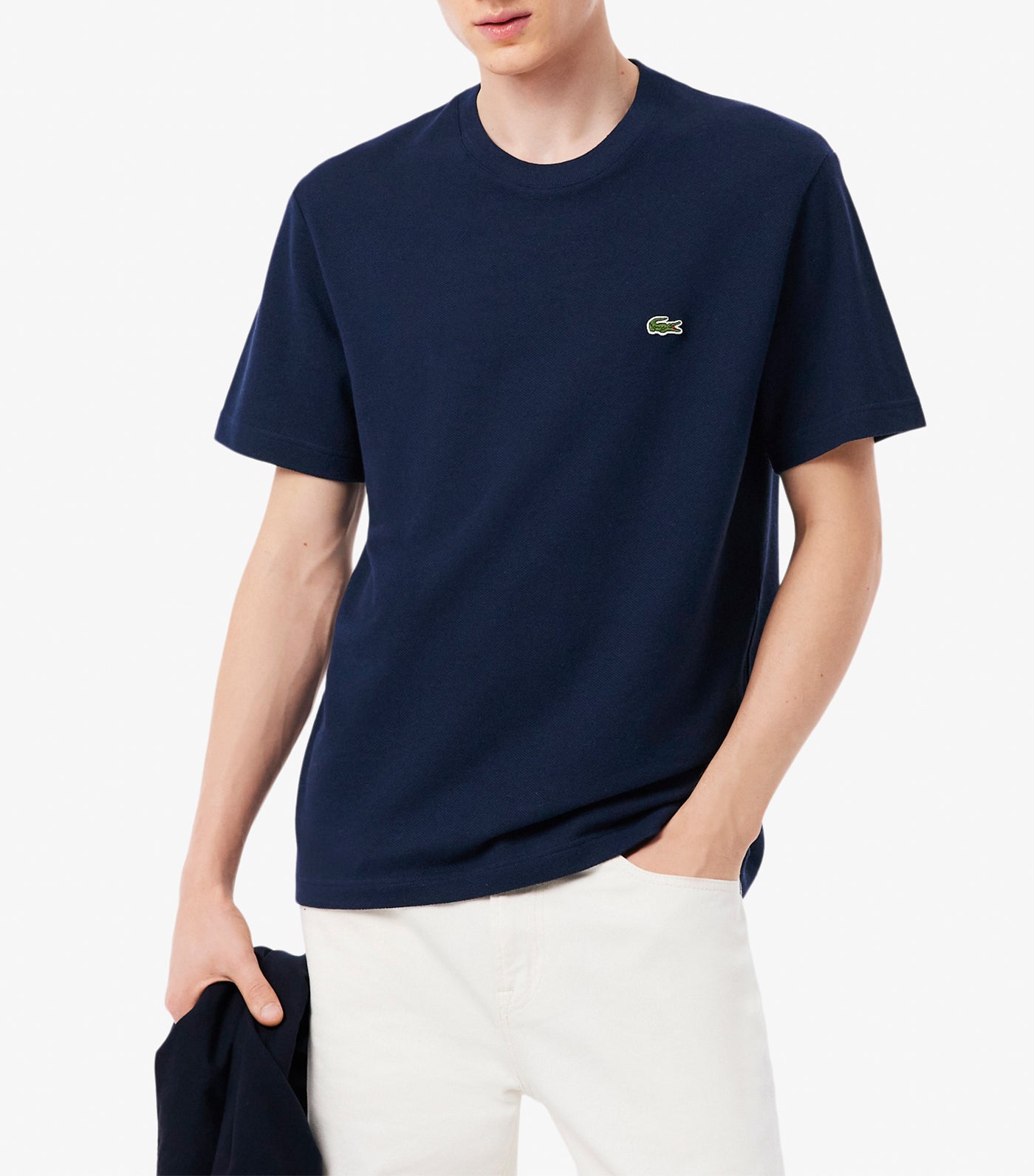 Heavy Cotton and Linen Piqué T-Shirt