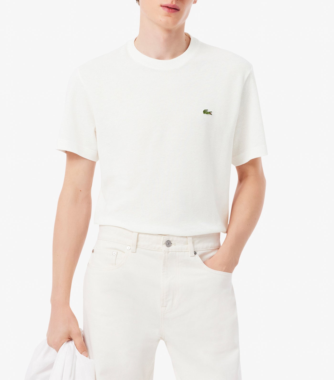 Heavy Cotton and Linen Piqué T-Shirt