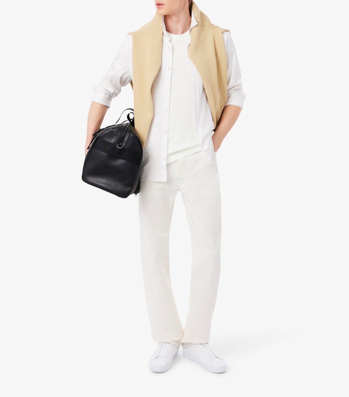 Heavy Cotton and Linen Piqué T-Shirt