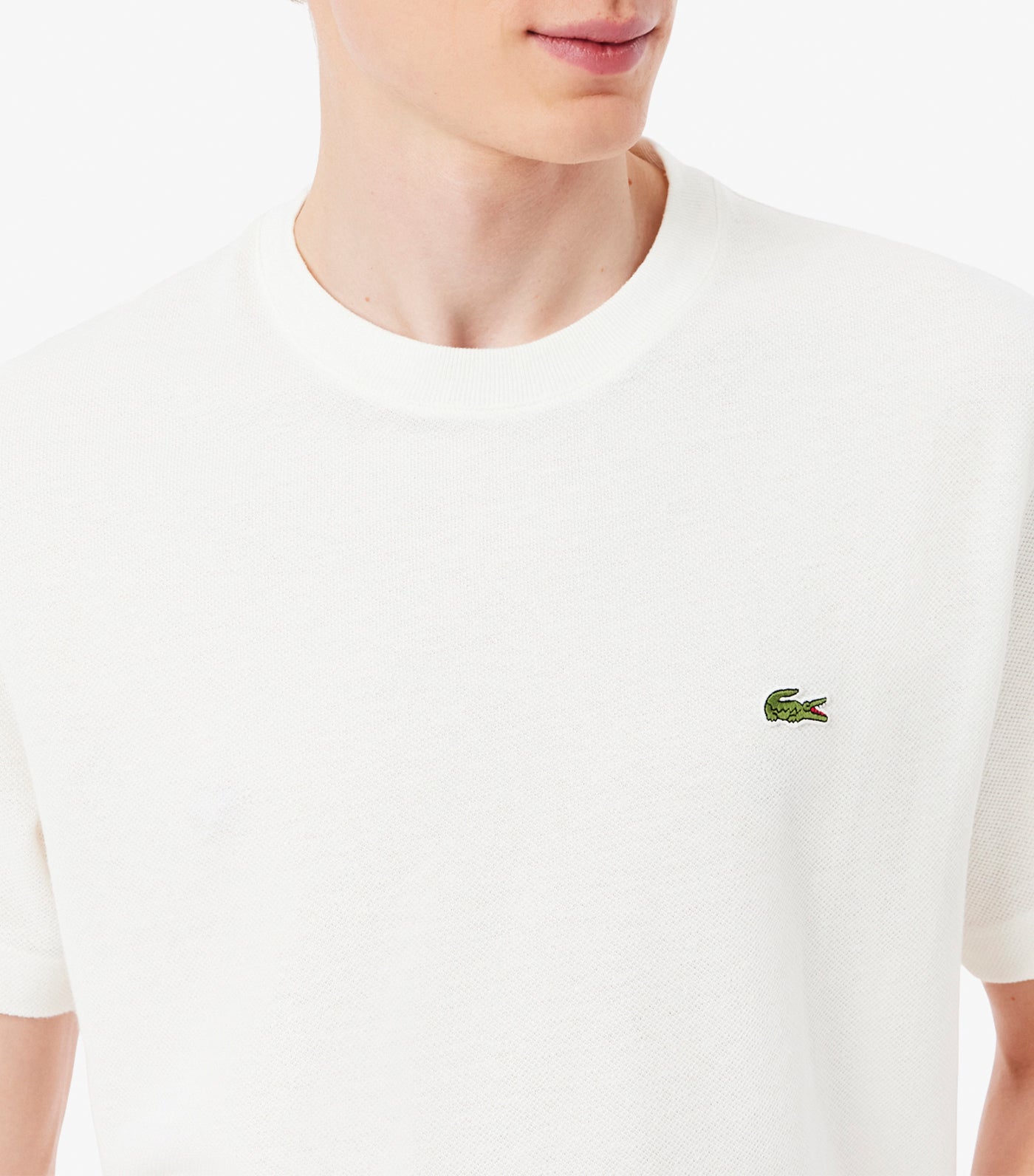 Heavy Cotton and Linen Piqué T-Shirt