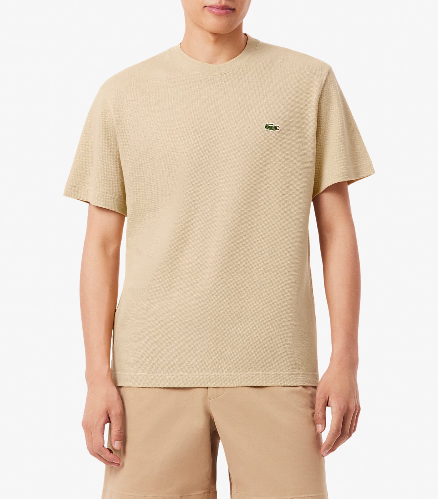 Heavy Cotton and Linen Piqué T-Shirt