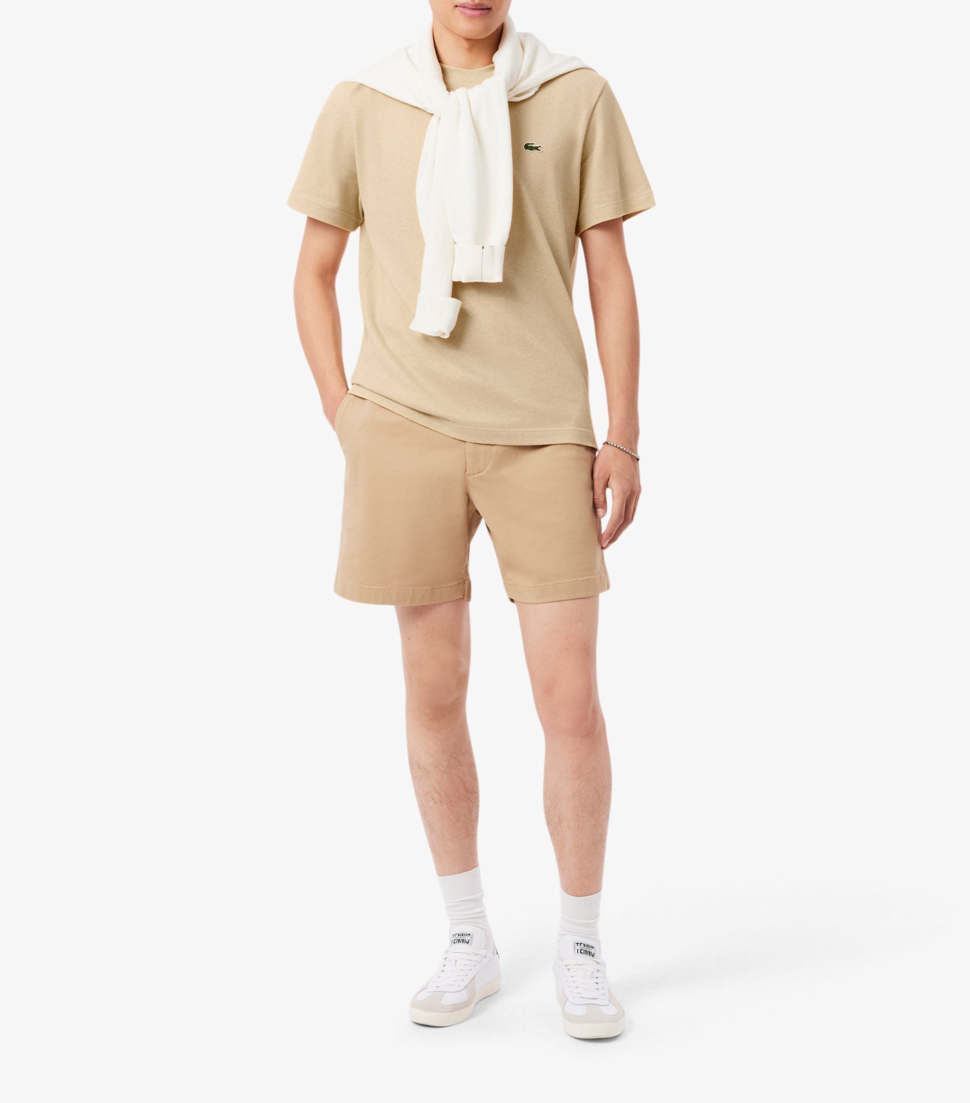 Heavy Cotton and Linen Piqué T-Shirt