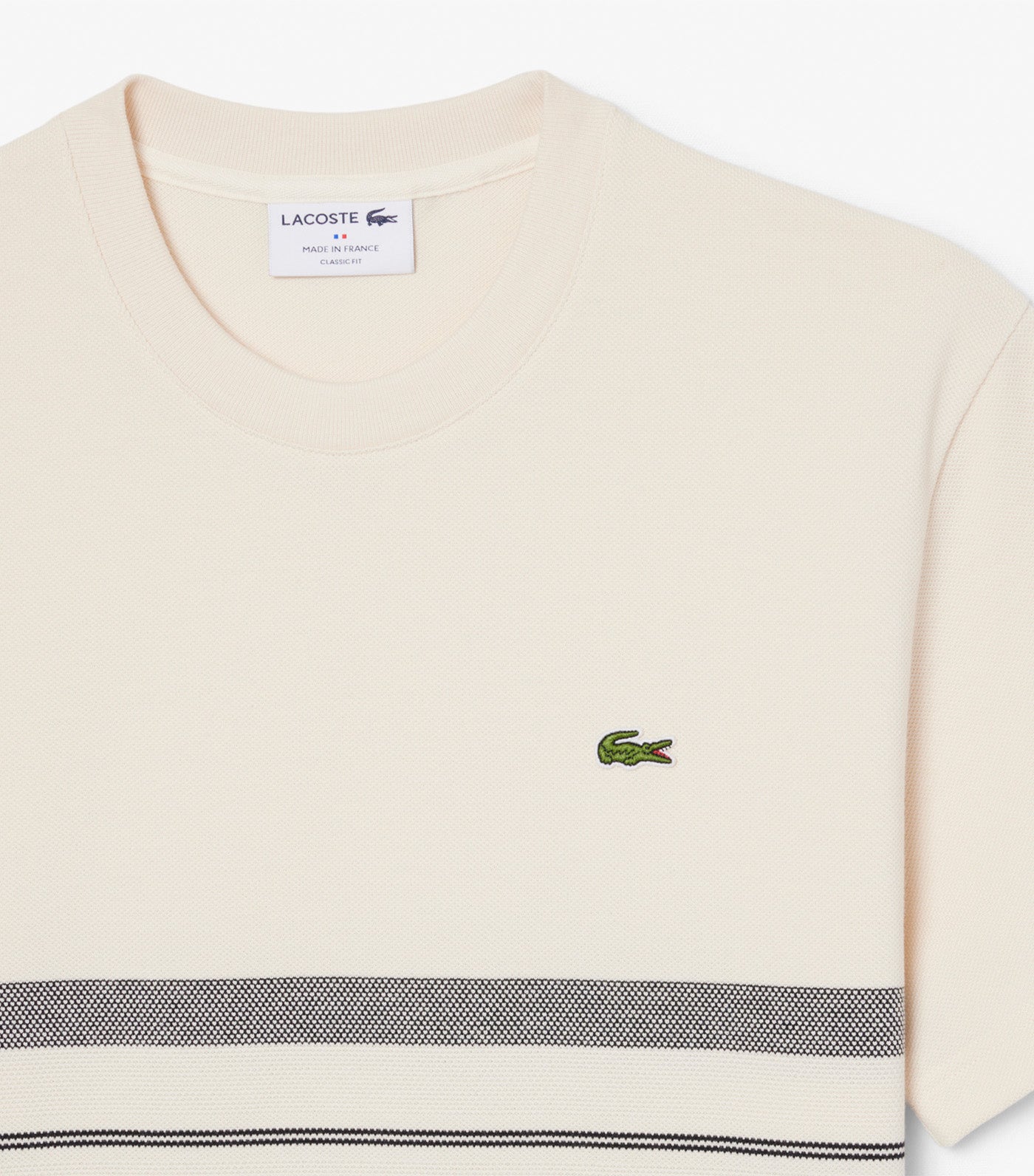 French Made Striped Piqué T-Shirt Lapland