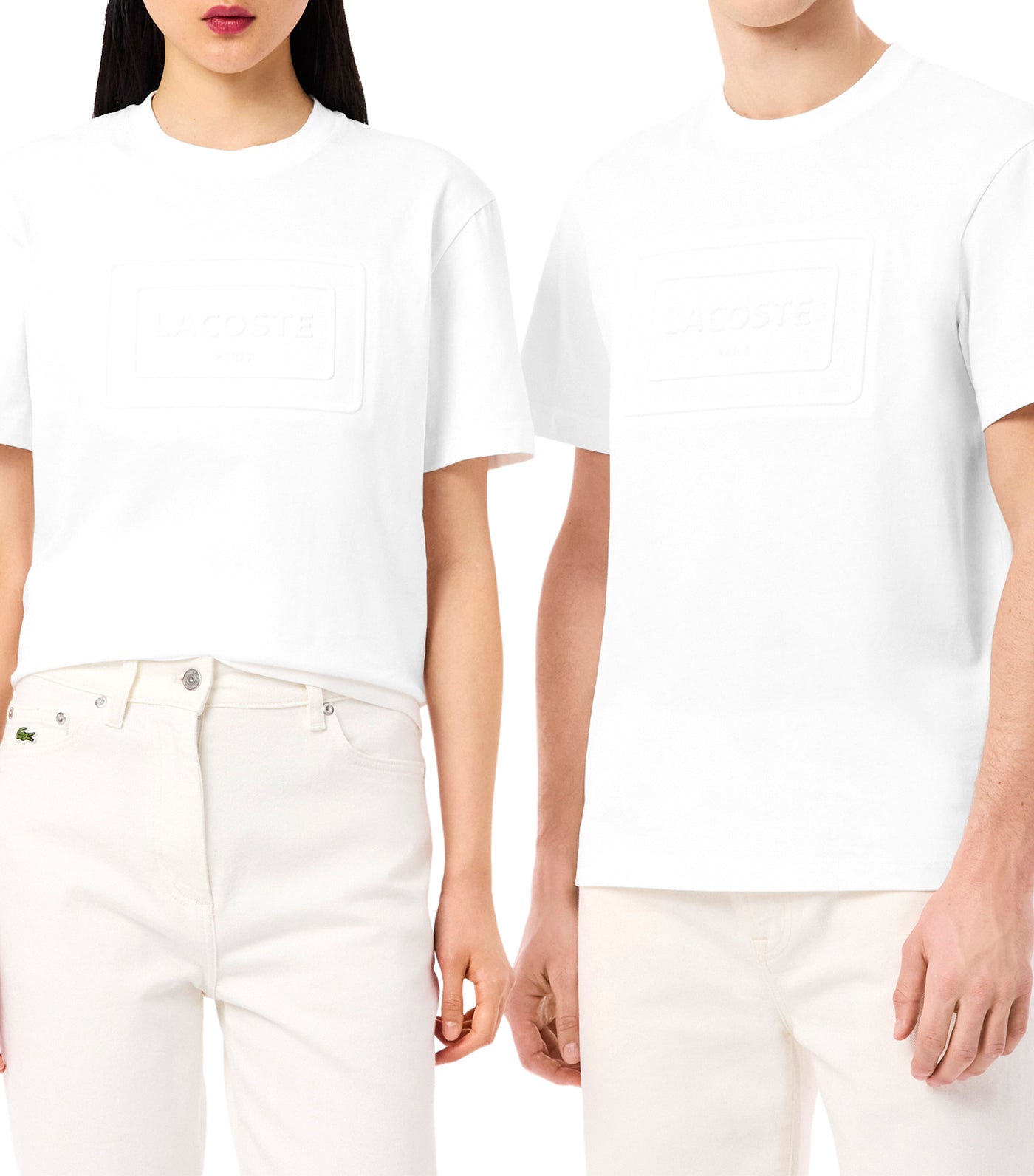 Lacoste Embroidered Cotton T-Shirt Flour