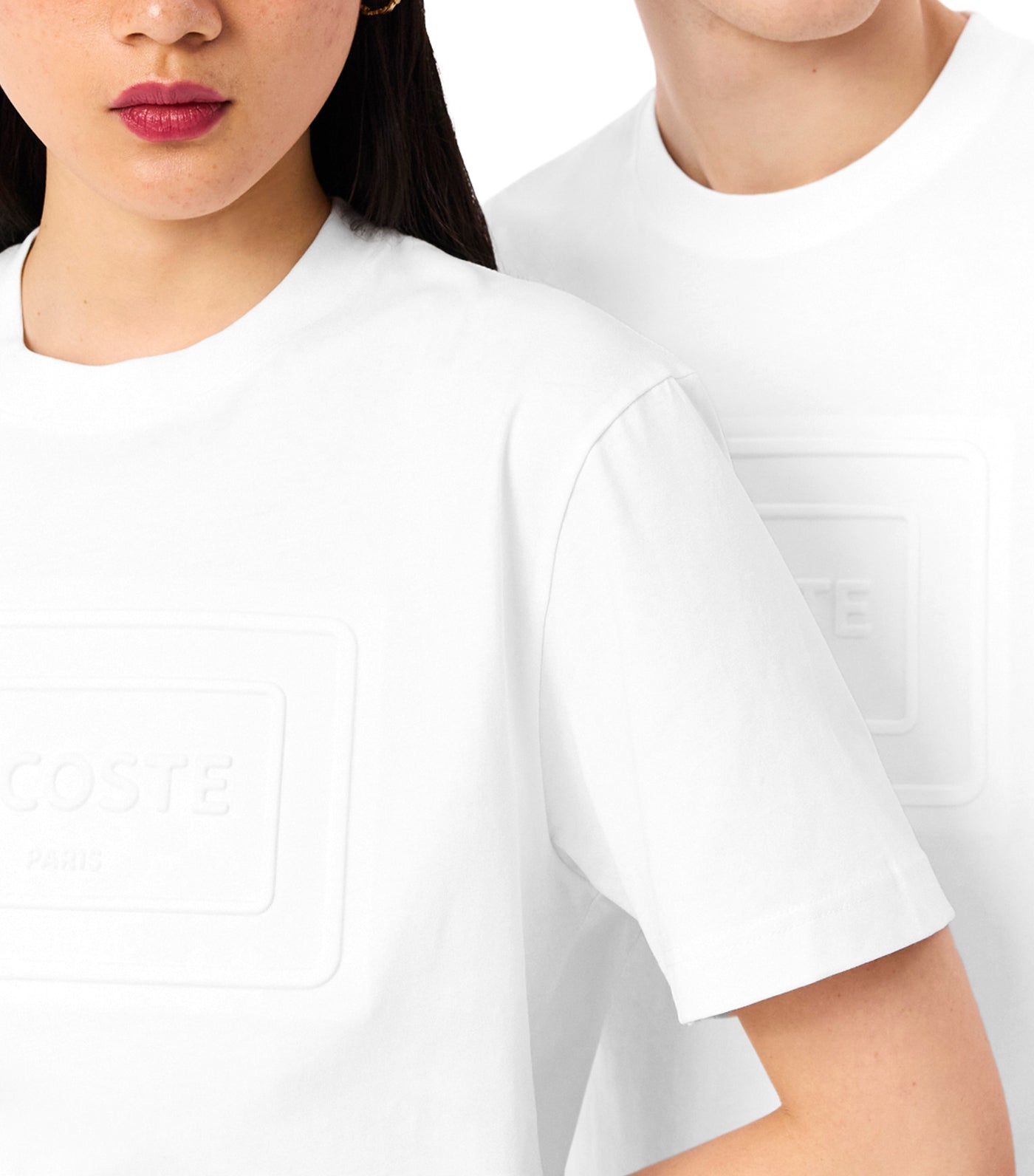 Lacoste Embroidered Cotton T-Shirt Flour