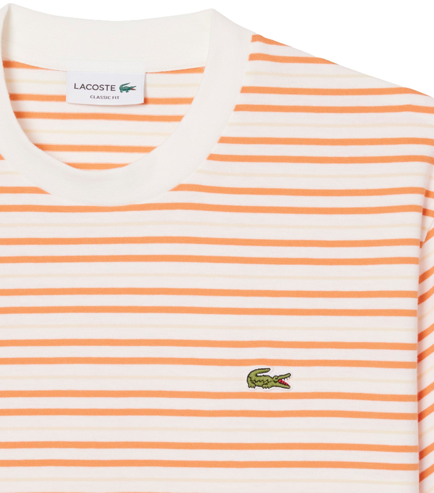 Striped Cotton T-Shirt Blossom/Flour