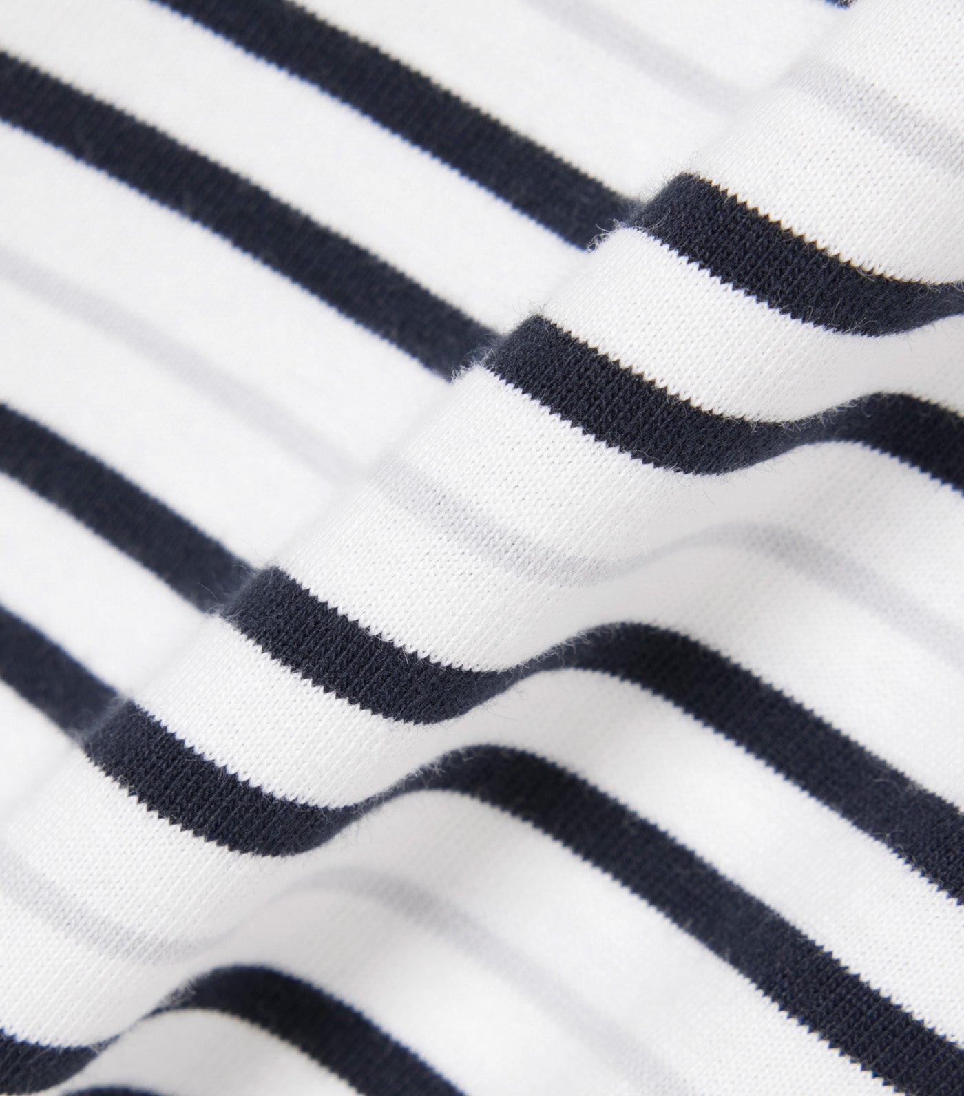 Lacoste Striped Cotton T-Shirt Blackbird/Flour
