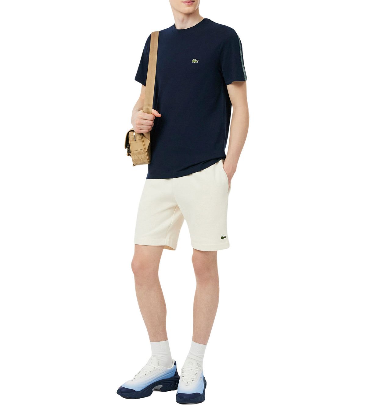 Branded Stripe Band T-Shirt Midnight Blue