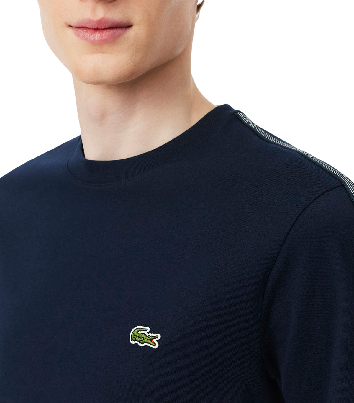 Branded Stripe Band T-Shirt Midnight Blue