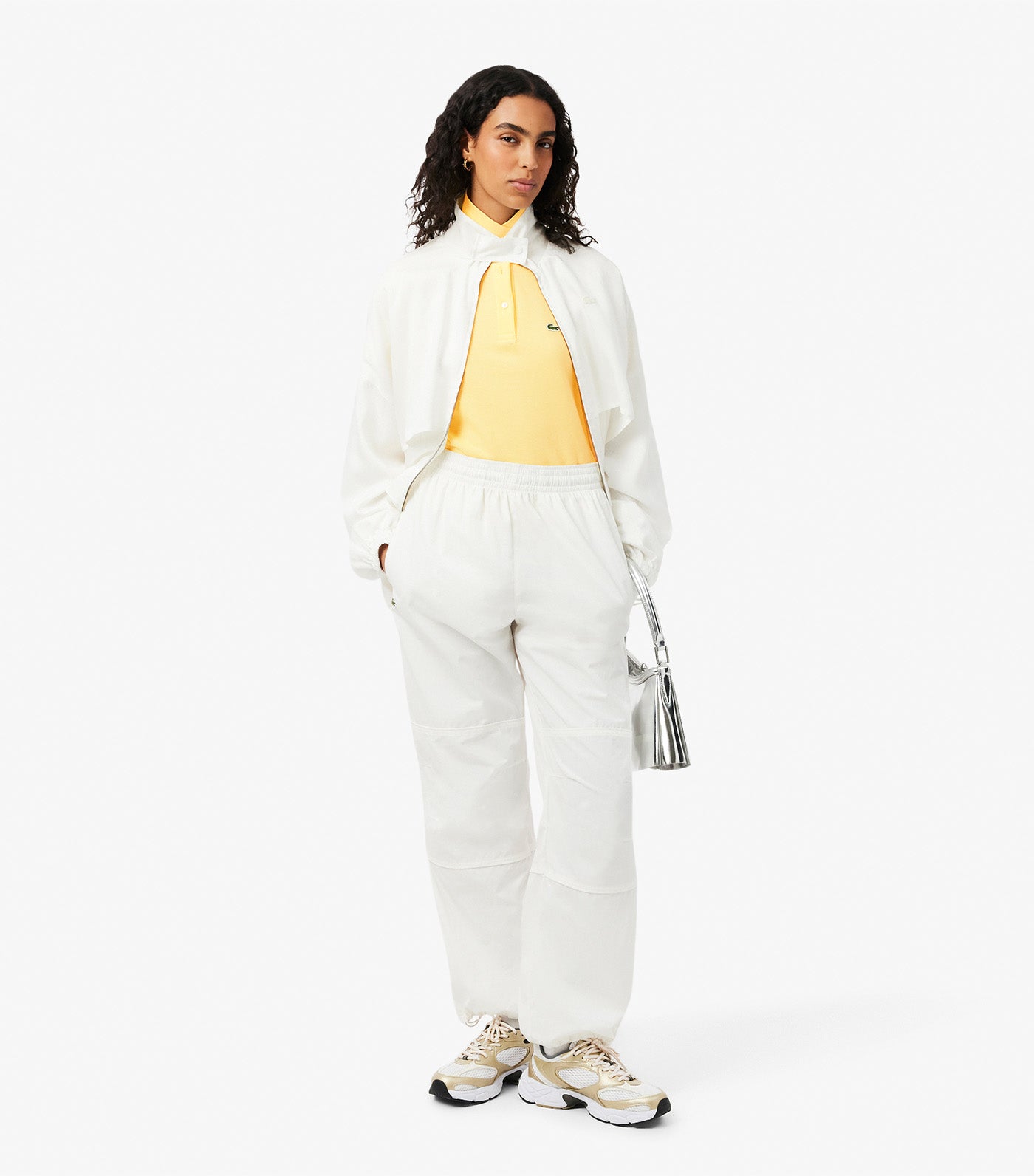 Lacoste Women's Regular Fit Soft Cotton Petit Pique Polo Shirt Yellow