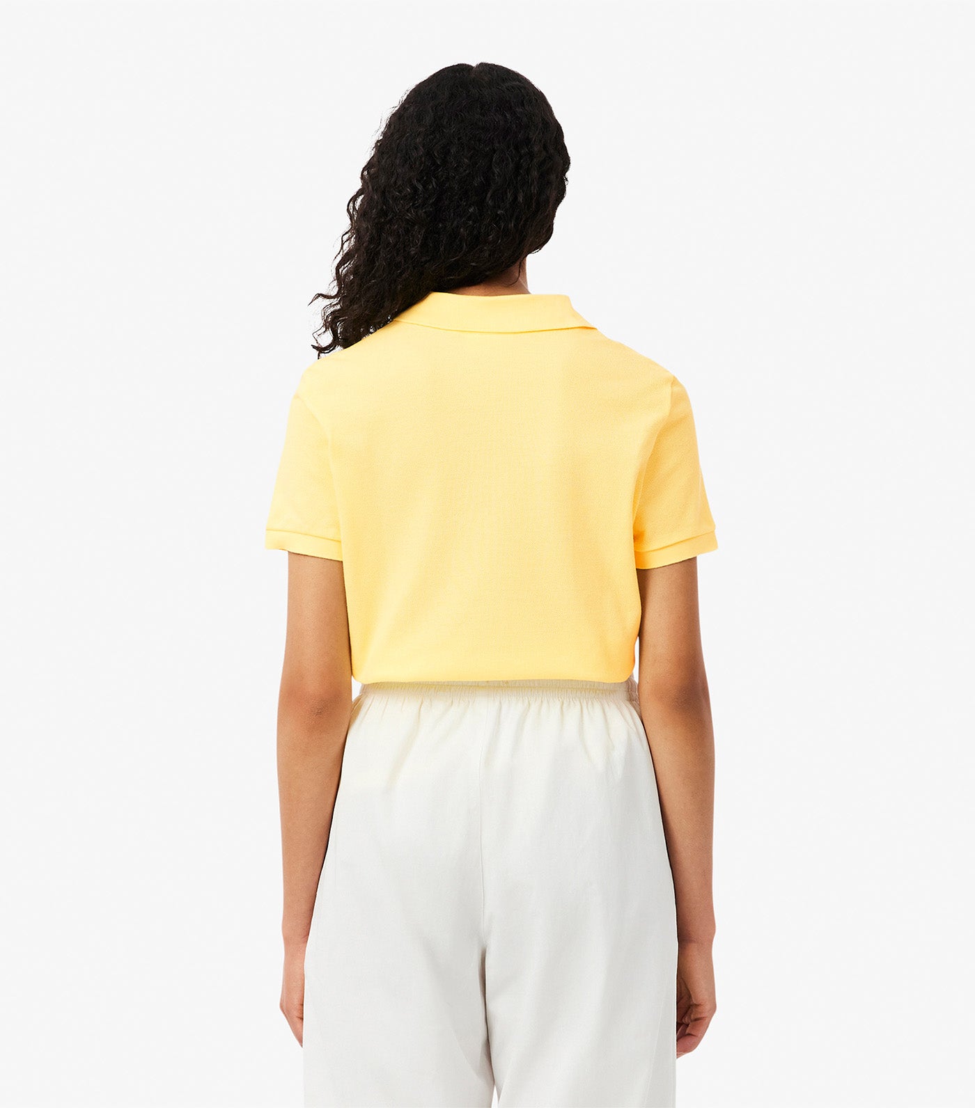 Lacoste Women's Regular Fit Soft Cotton Petit Pique Polo Shirt Yellow
