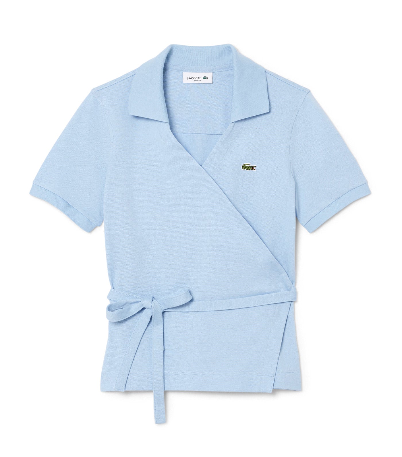 Stretch Mini Piqué Wrap Polo Shirt