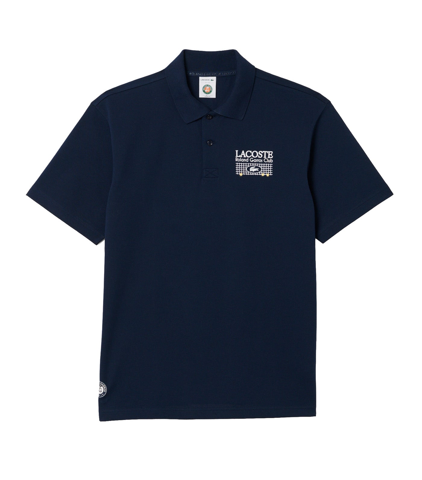 Roland-Garros Edition Petit Piqué Polo Shirt Navy Blue