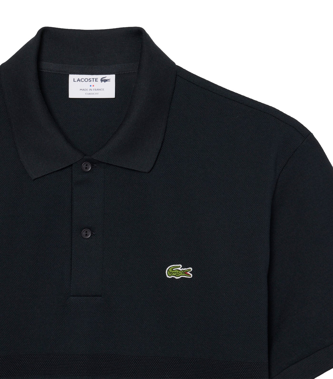 French Made Classic Fit Striped Polo Blackbird