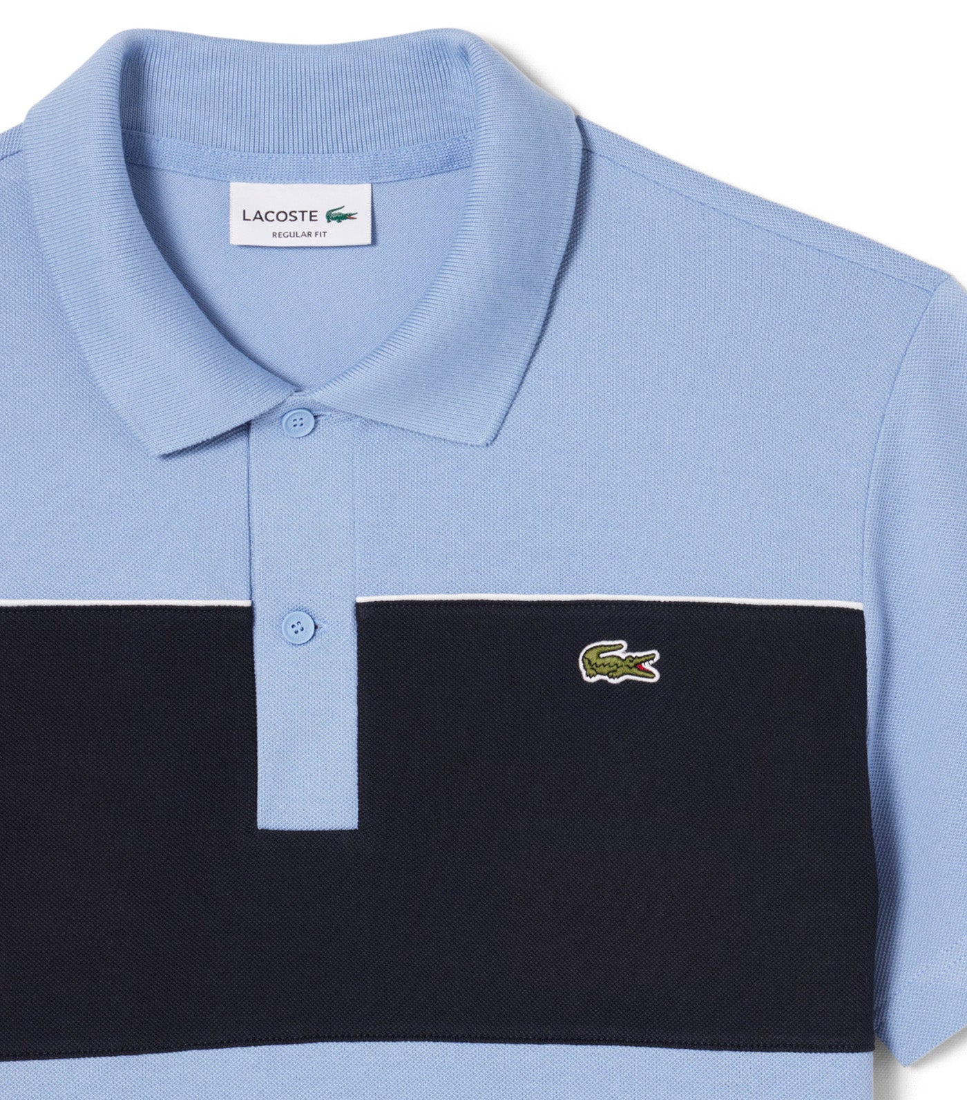 Regular Fit Color-Block Piqué Polo Shirt