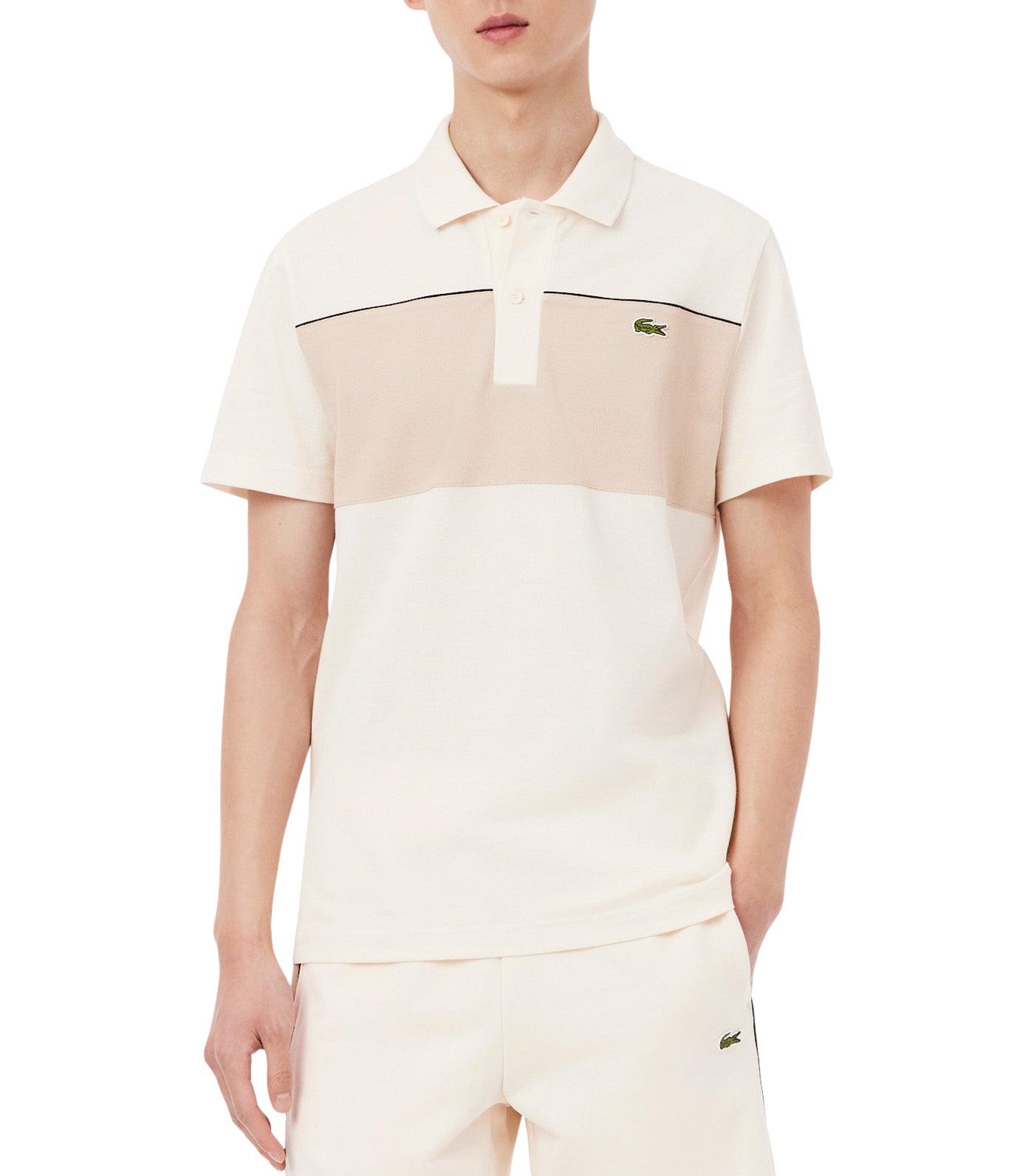 Regular Fit Color-Block Piqué Polo Shirt