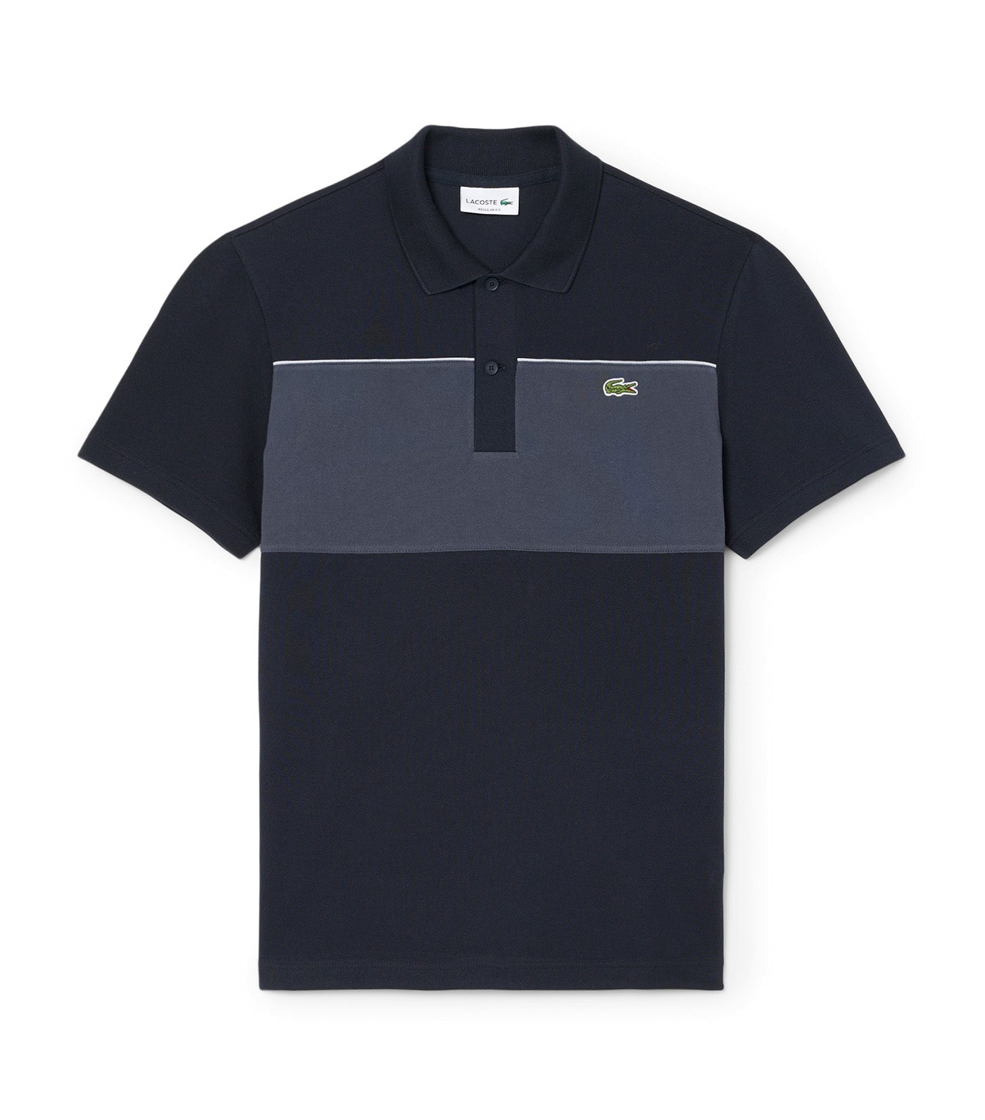 Regular Fit Color-Block Piqué Polo Shirt