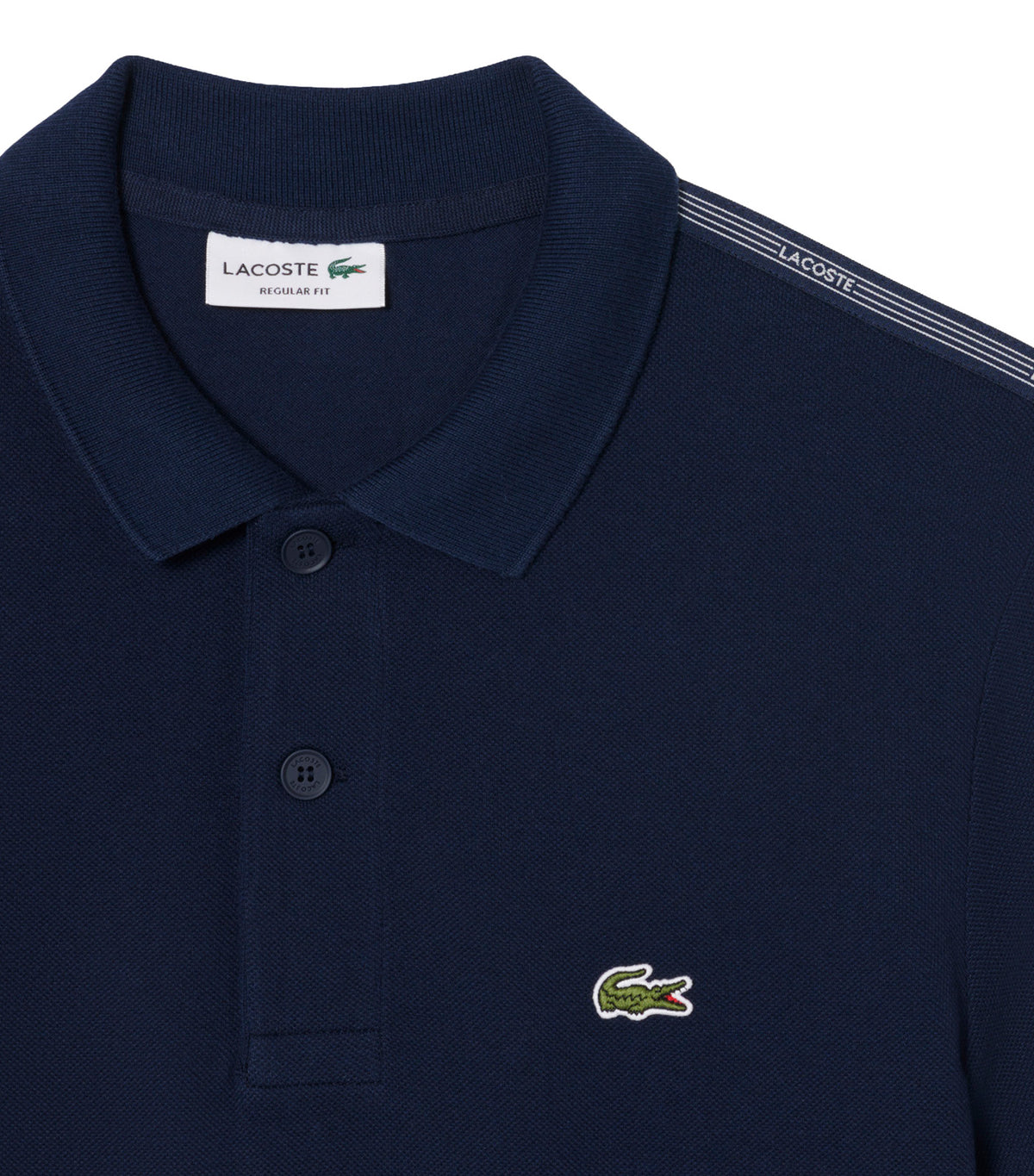 Regular Fit Logo Stripe Polo Shirt Midnight Blue