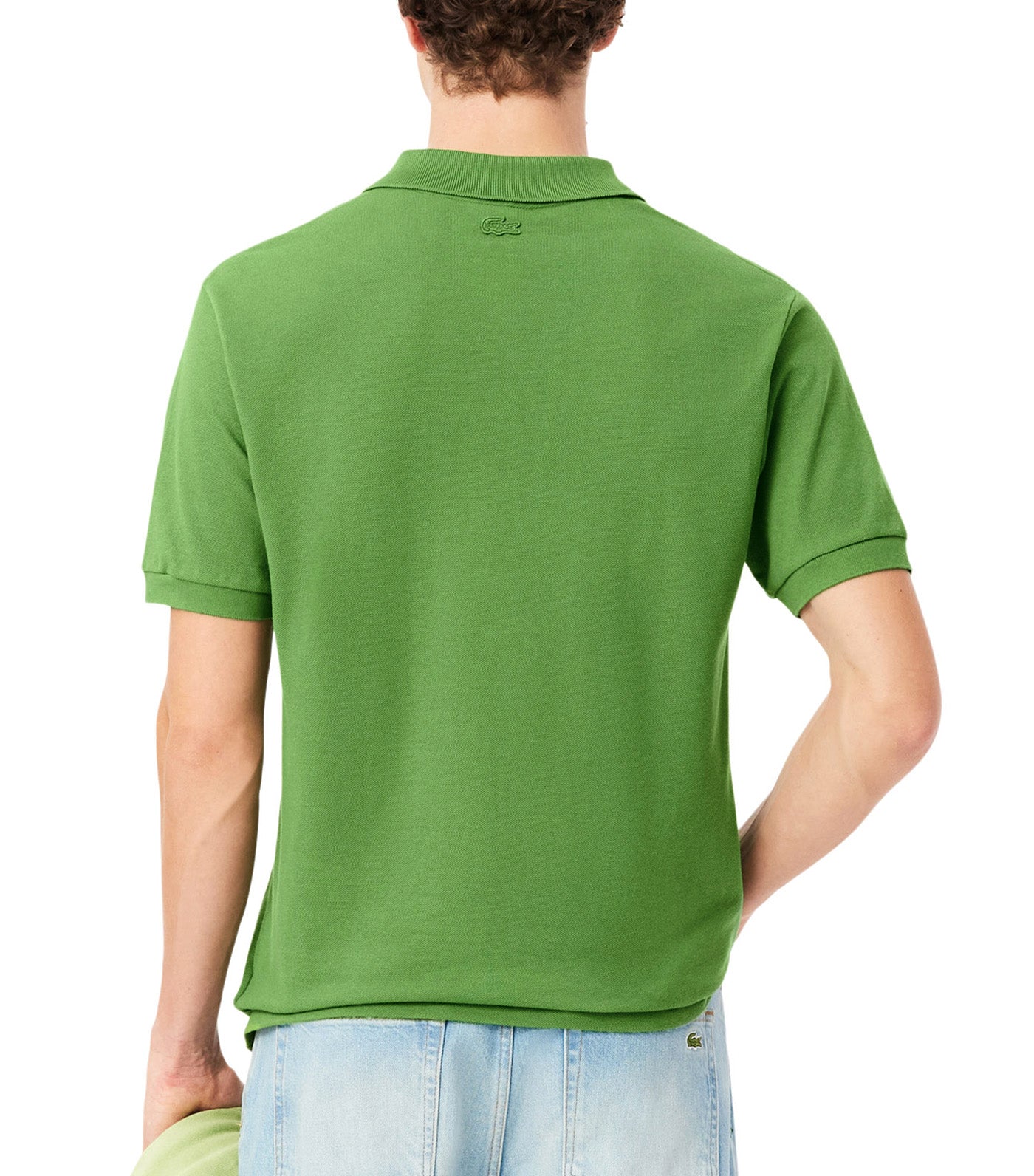 Lacoste Classic Fit Embroidery Detail Petit Piqué Polo Shirt Lamb's Lettuce
