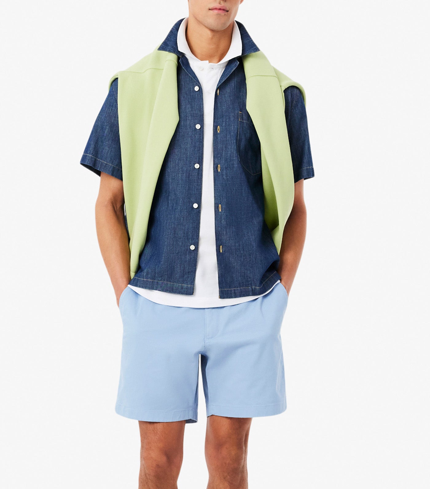 Lacoste Classic Fit Embroidery Detail Petit Piqué Polo Shirt White