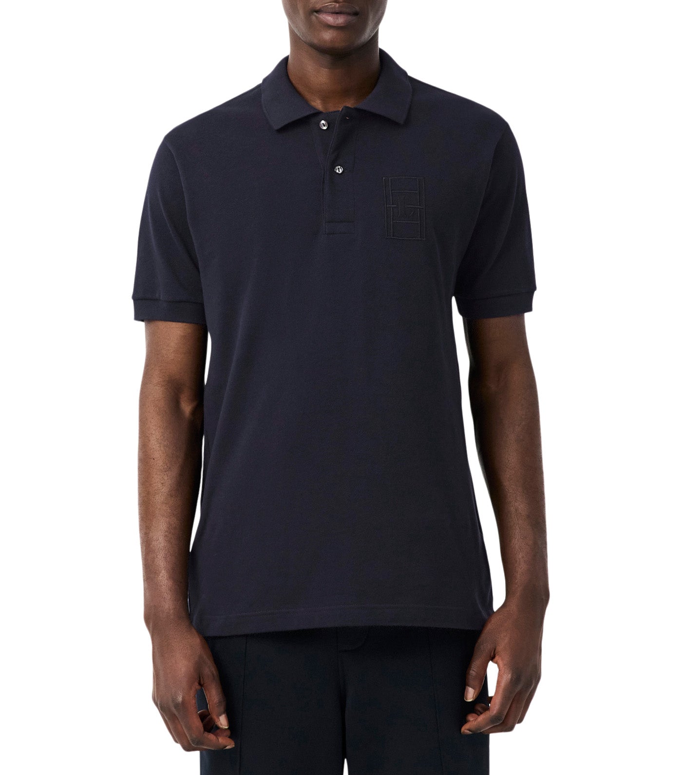 Lacoste Classic Fit Embroidery Detail Petit Piqué Polo Shirt Blackbird