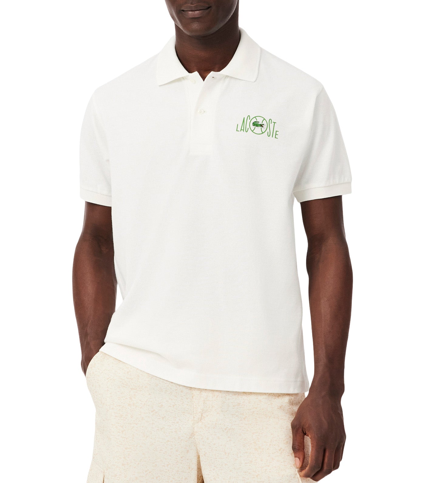Classic Fit Graphic Branding Polo Shirt