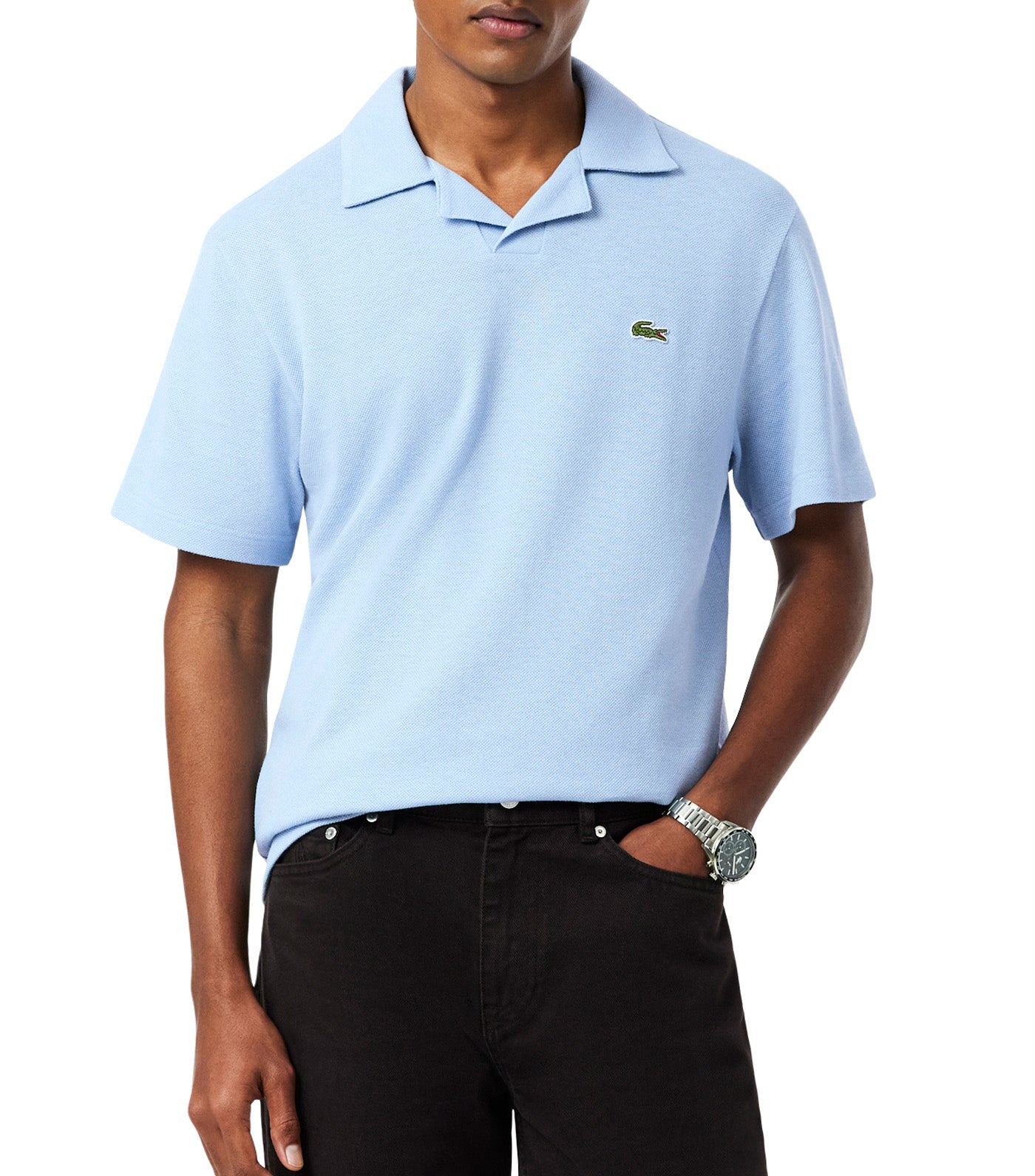 Classic Fit Cotton-Linen Polo Shirt