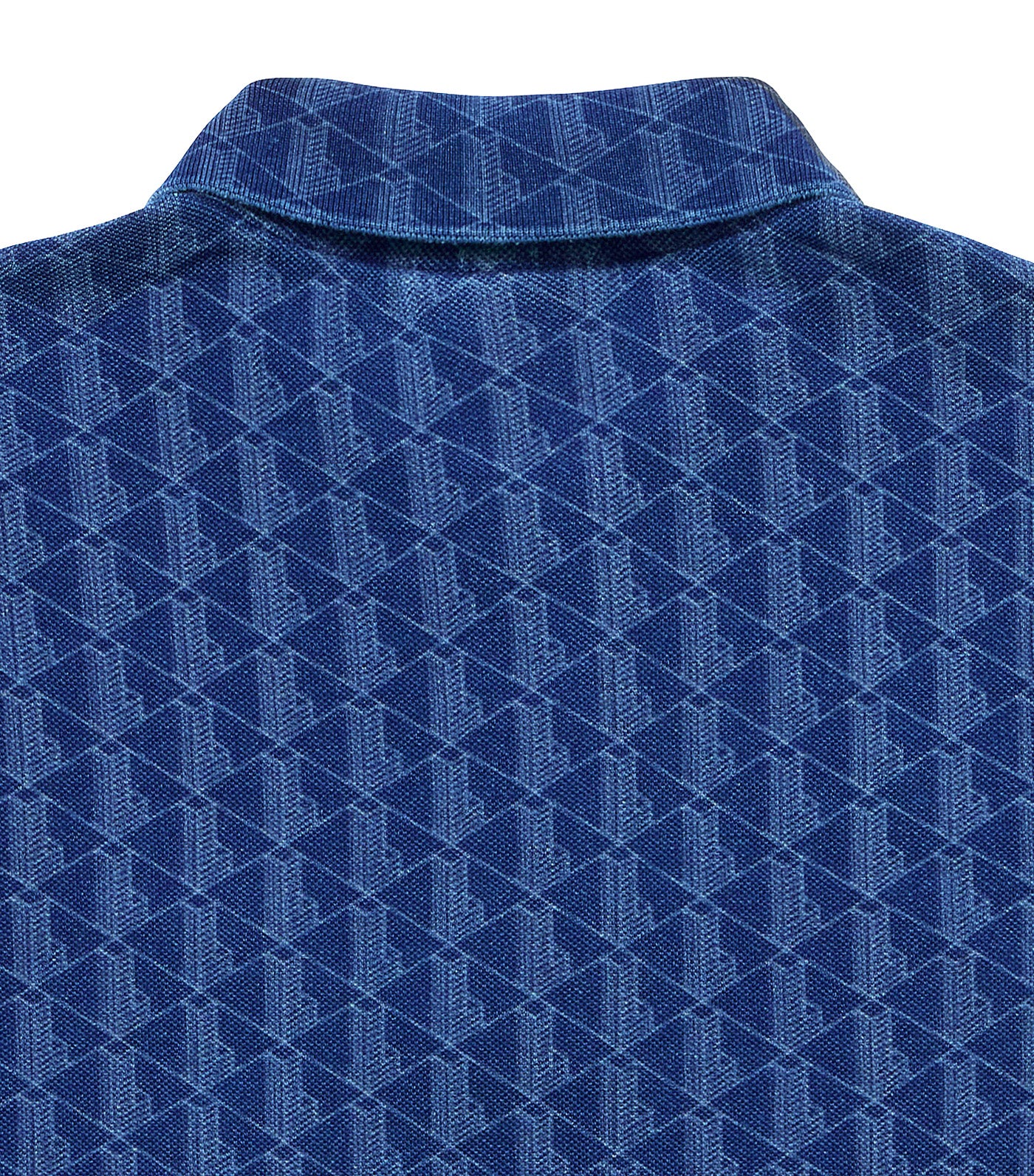 Monogram Print Piqué Polo Shirt