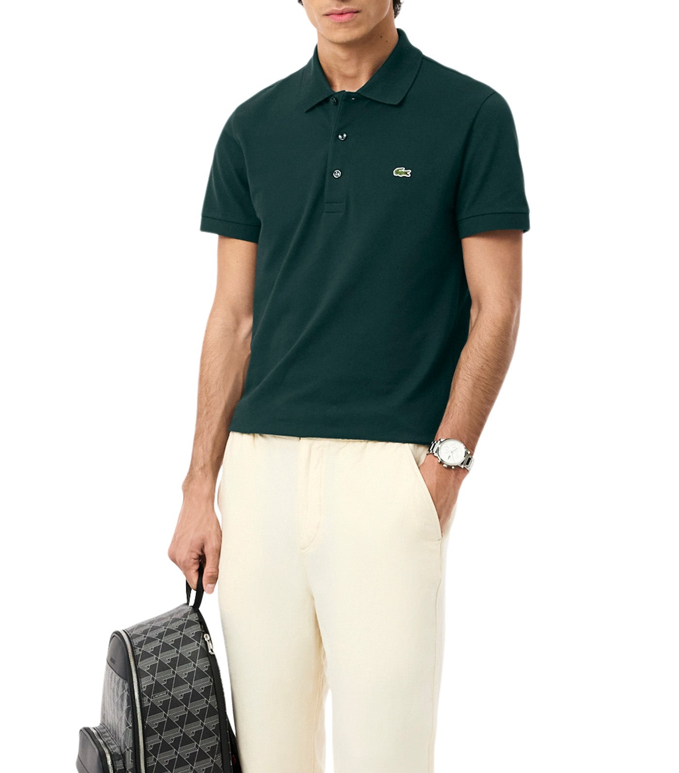 Slim Fit Stretch Piqué Polo Shirt