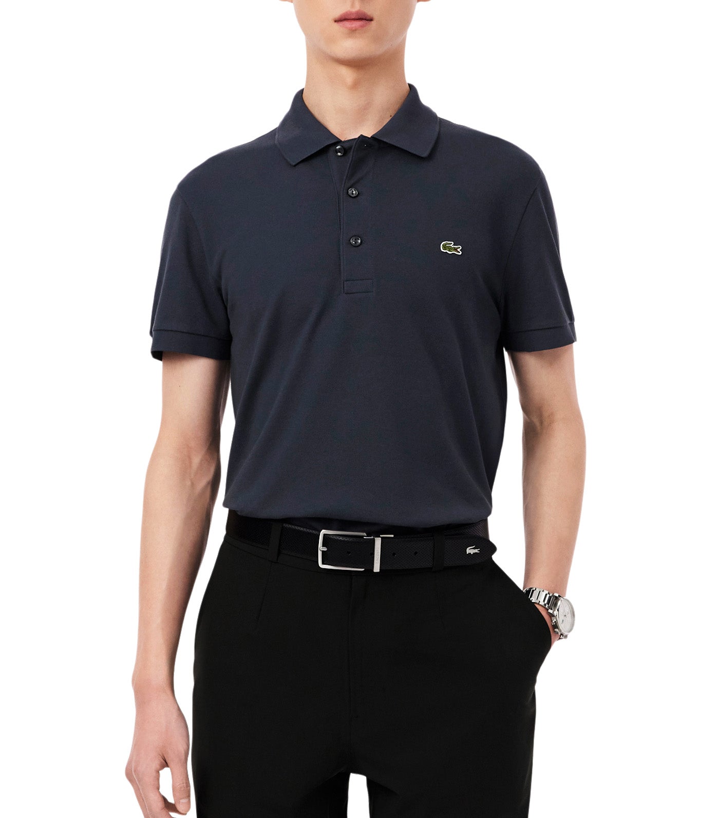 Slim Fit Stretch Petit Piqué Polo Shirt