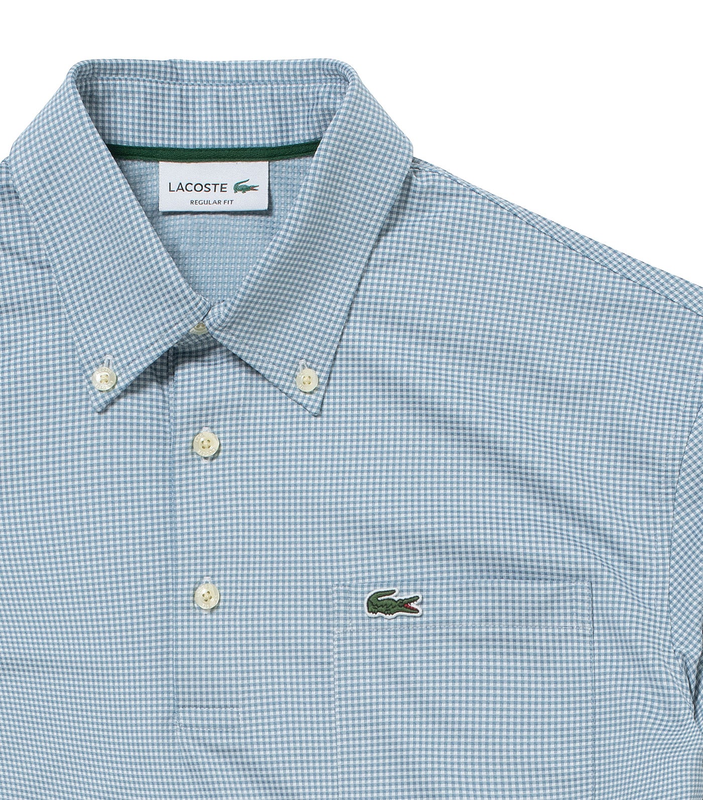 Checked Piqué Polo Limestone