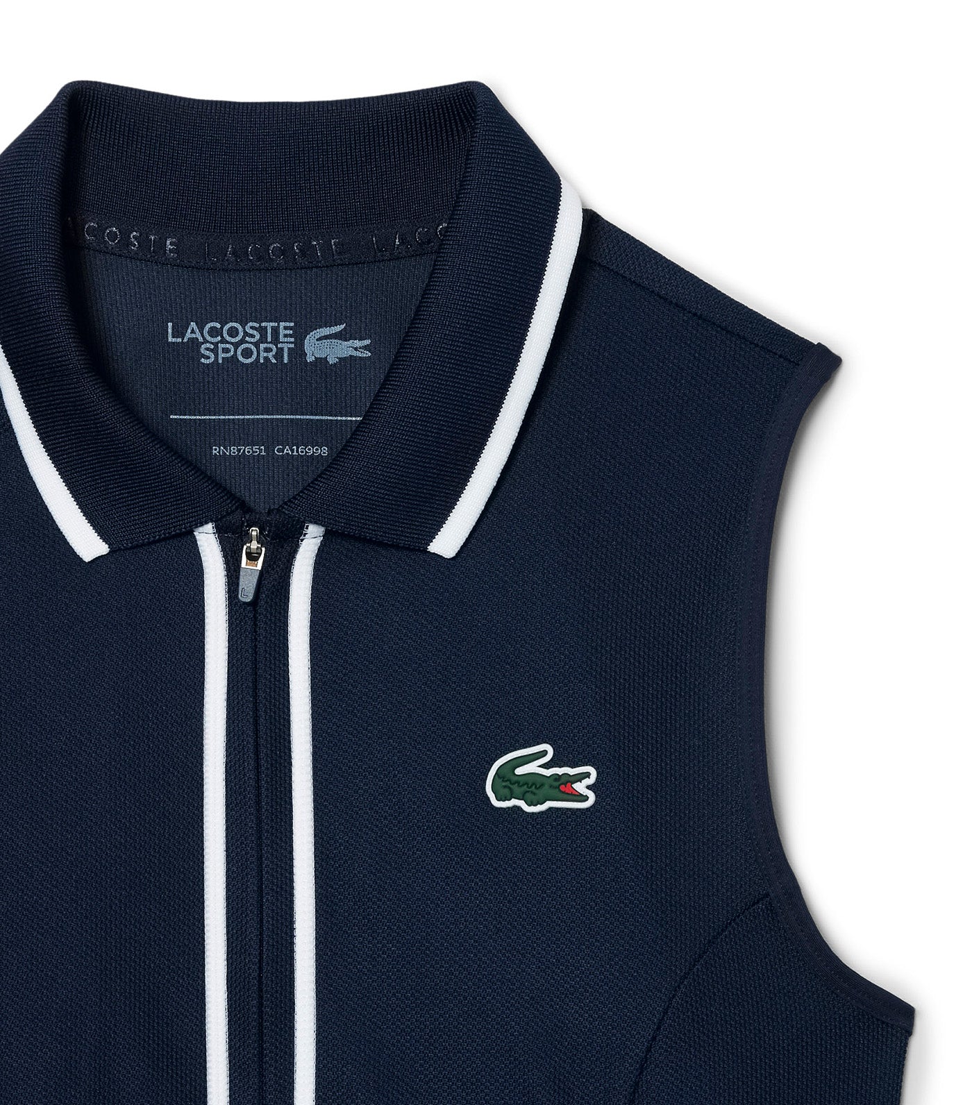 Ultra Dry Heritage Trim Golf Dress Navy Blue/White-Navy Blue