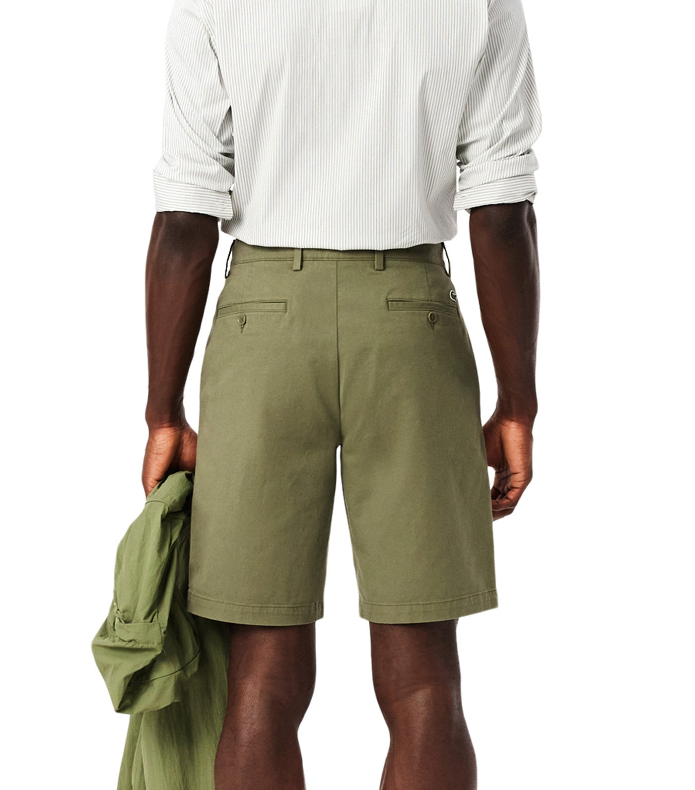 Lacoste Regular Fit Stretch Cotton Chino Bermuda Shorts Khaki