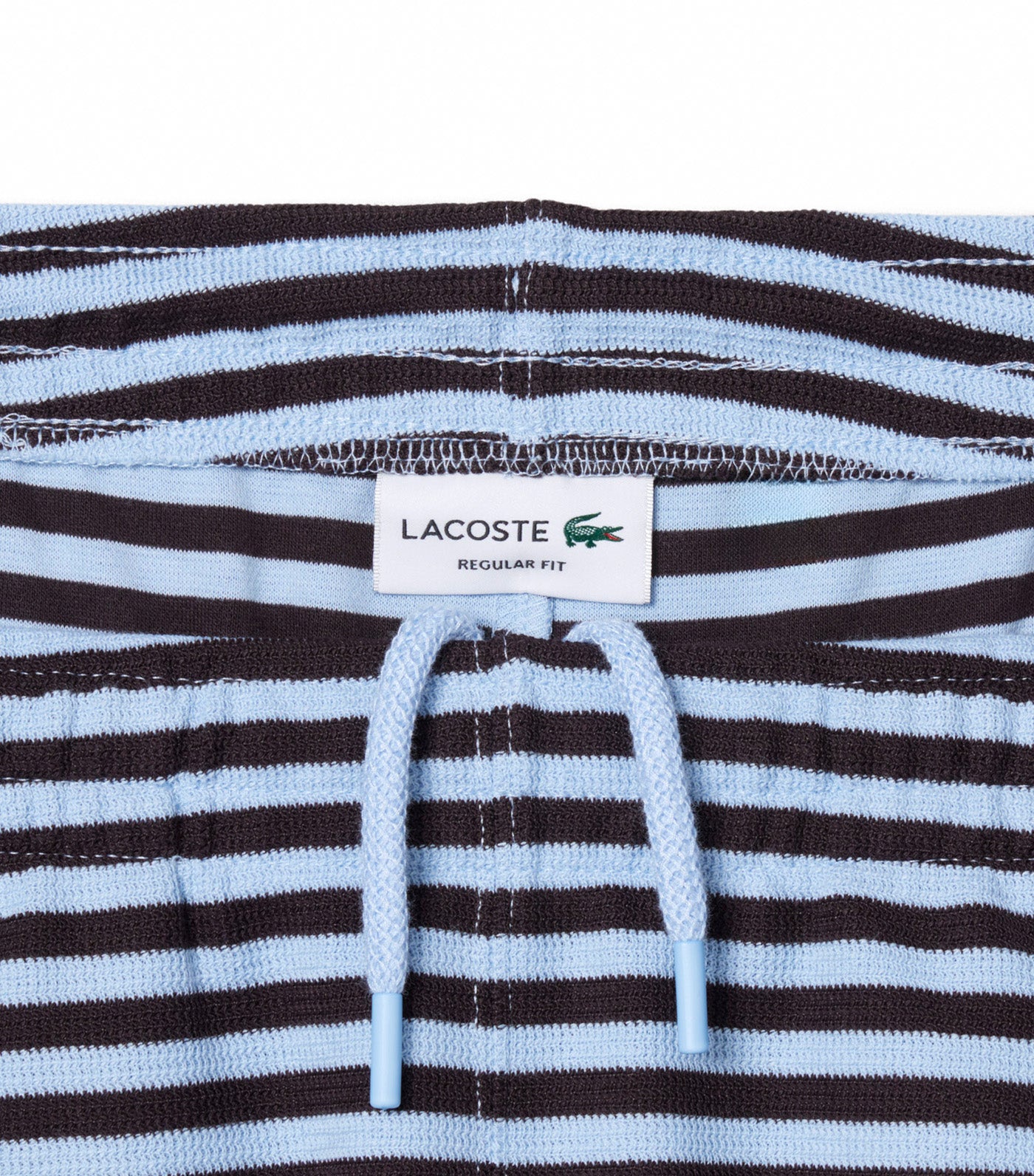 Regular Fit Striped Cotton Shorts Chambray/Buffalo