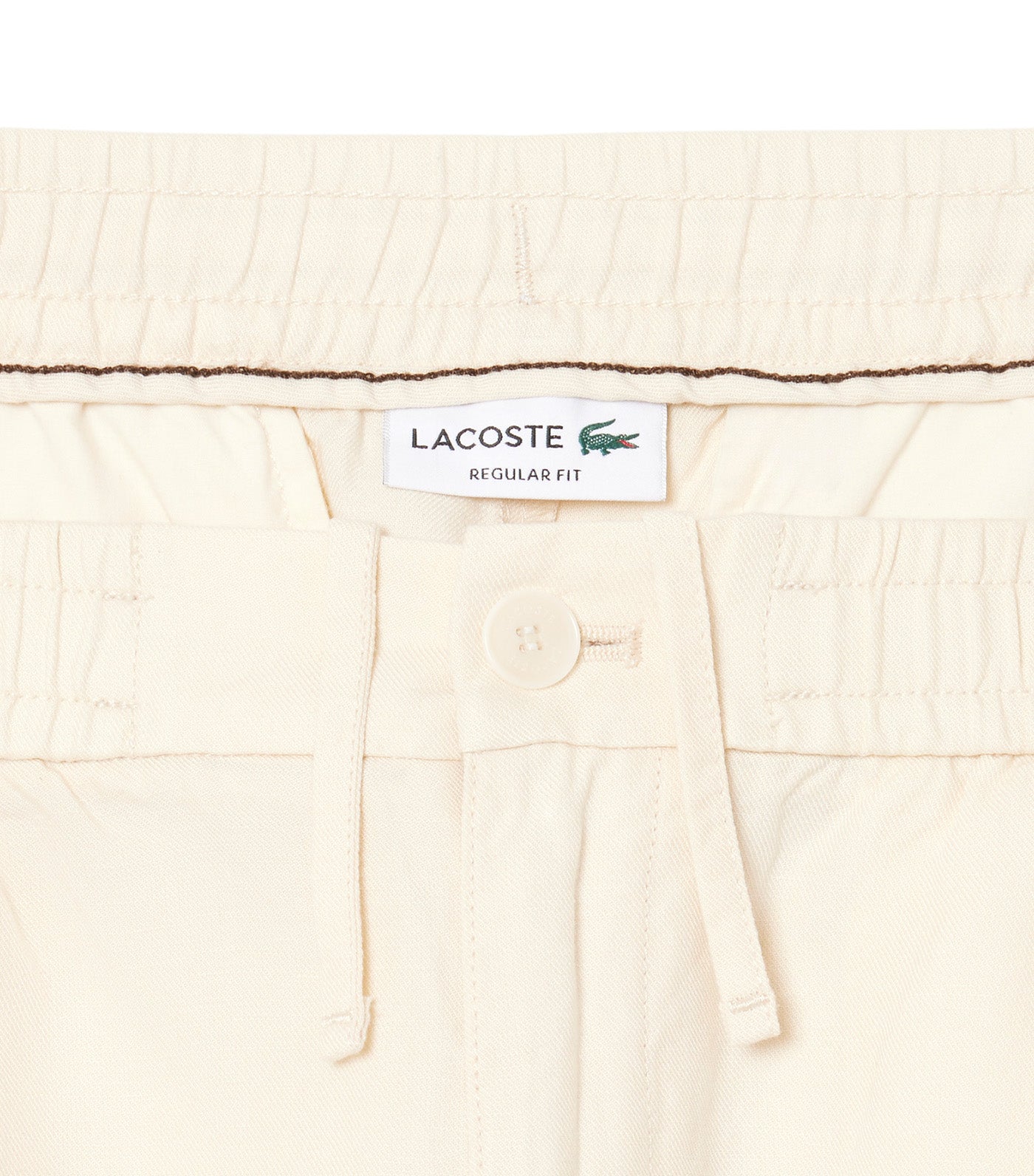 Regular Fit Linen Blend Twill Shorts Naturel Clair