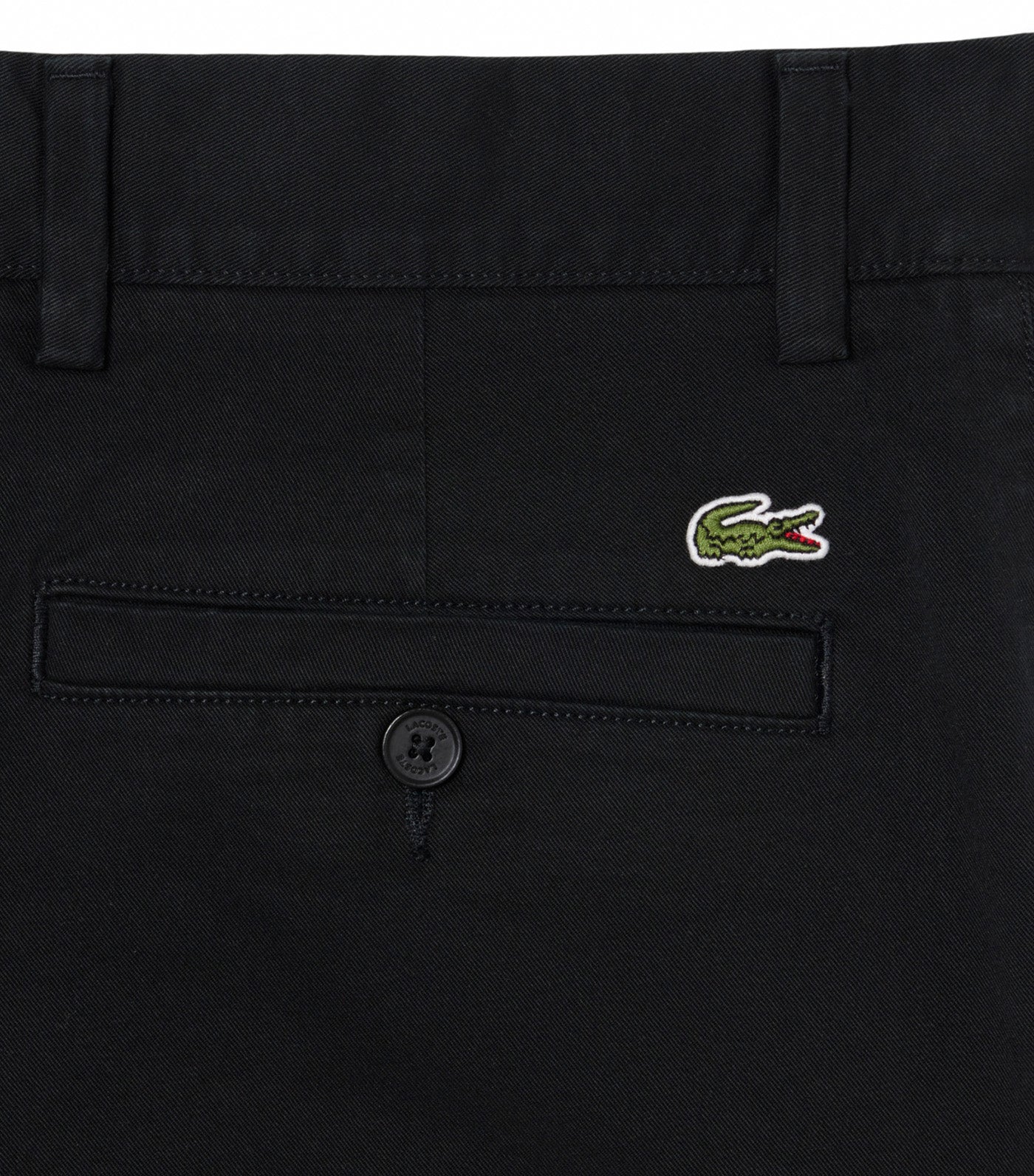 Slim Fit Stretch Twill Chino Pants Black
