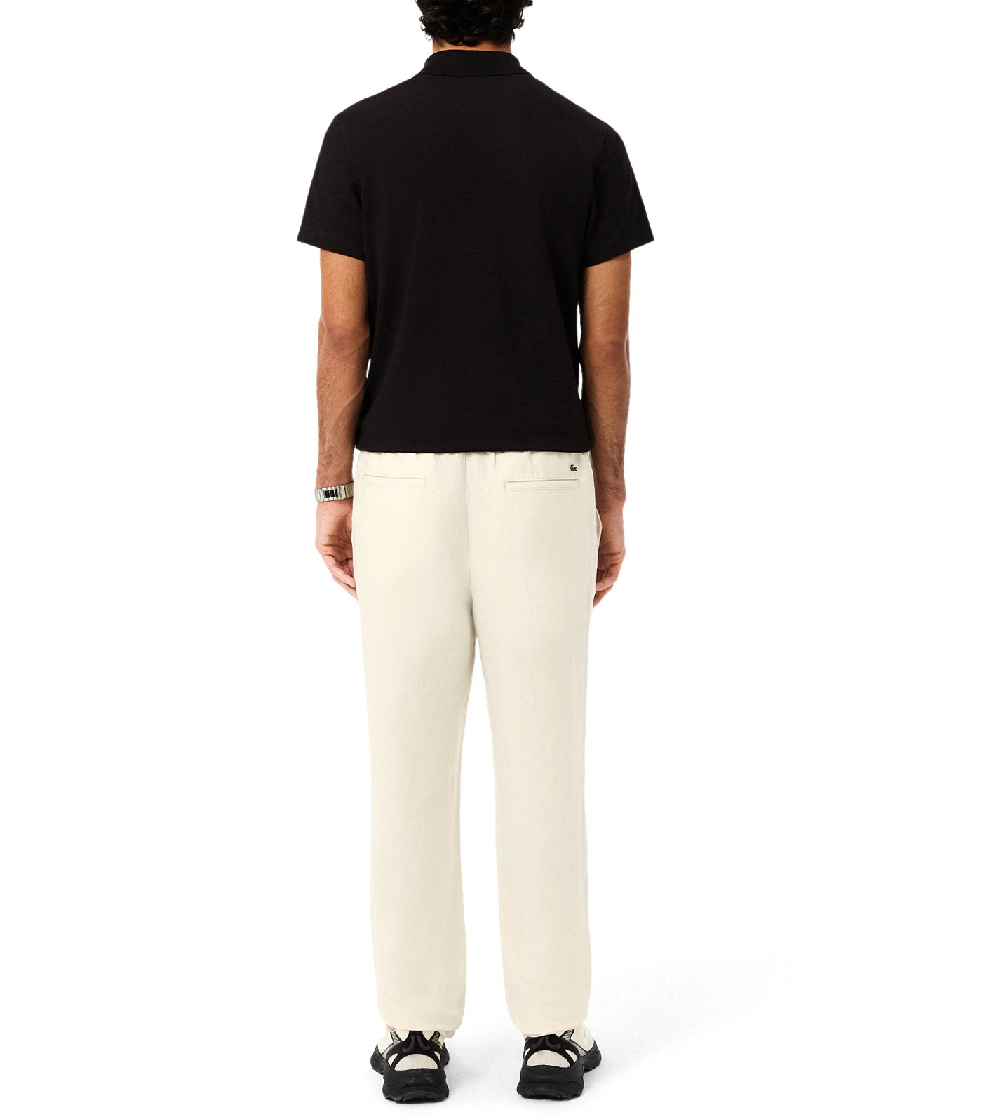 Lacoste Regular Fit Linen Chino Pants Naturel Clair 