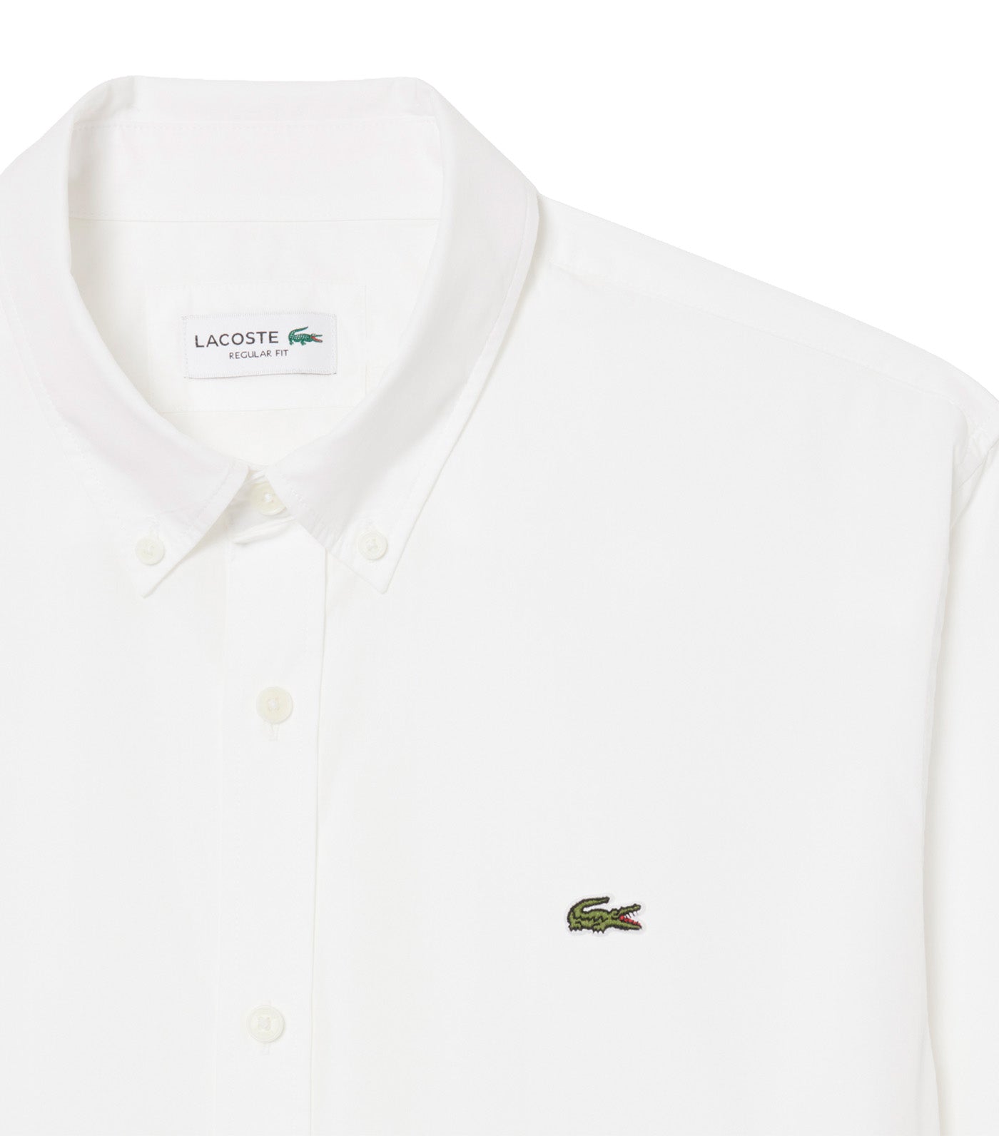 Regular Fit Stretch Poplin Shirt White
