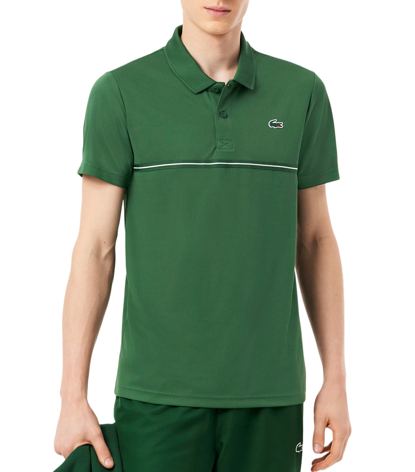Ultra Dry Print Sport Polo Shirt Green