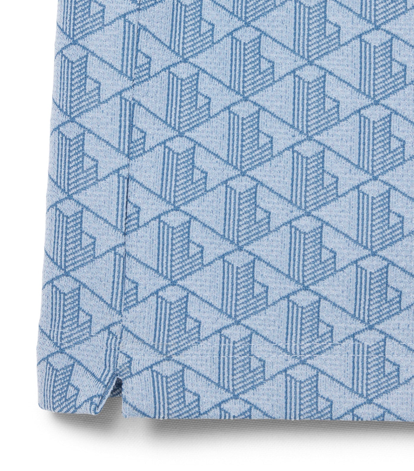 Lacoste Classic Fit Contrast Collar Monogram Motif Polo Shirt Pheonix Blue/Abyss Blue