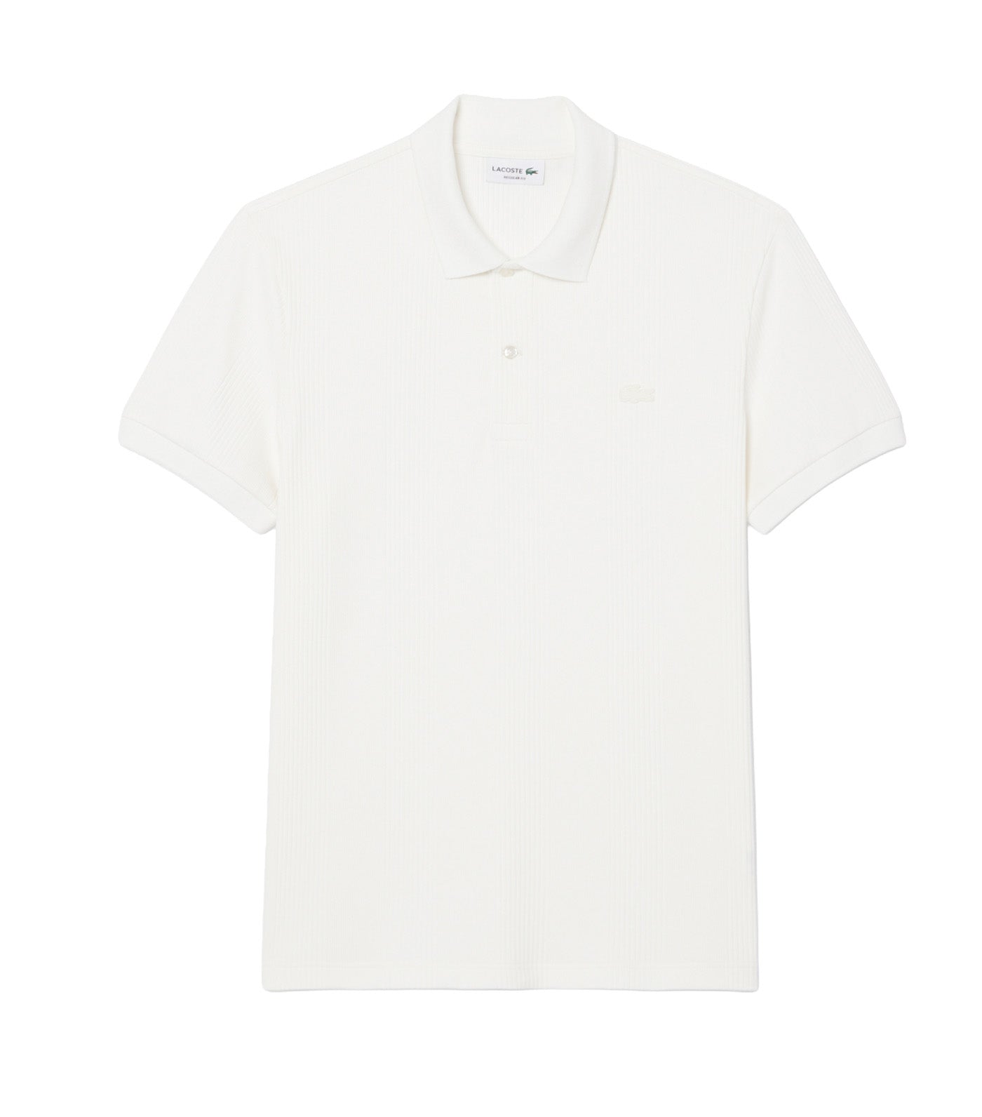 Classic Fit Ribbed Knit Polo Shirt Flour