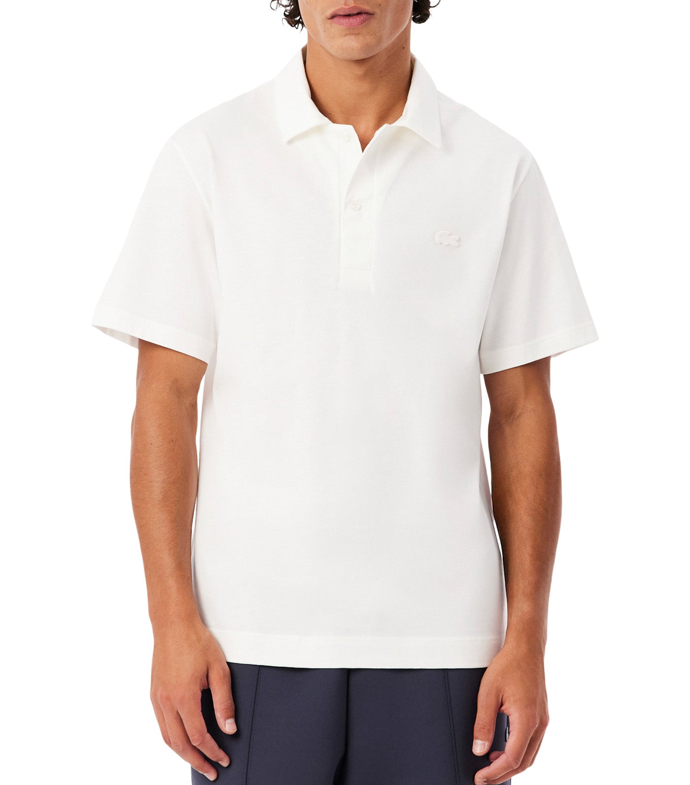 Paris Classic Fit Open Neck Embroidered Polo Shirt