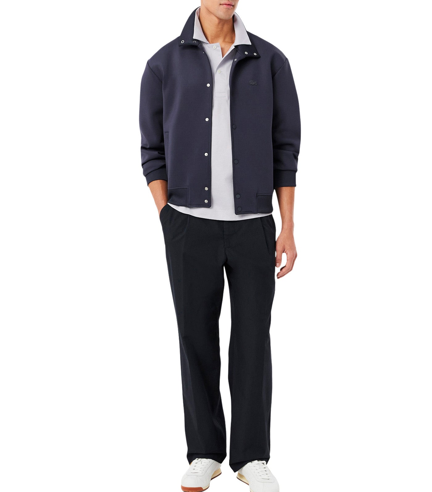 Paris Classic Fit Open Neck Embroidered Polo Shirt Calluna