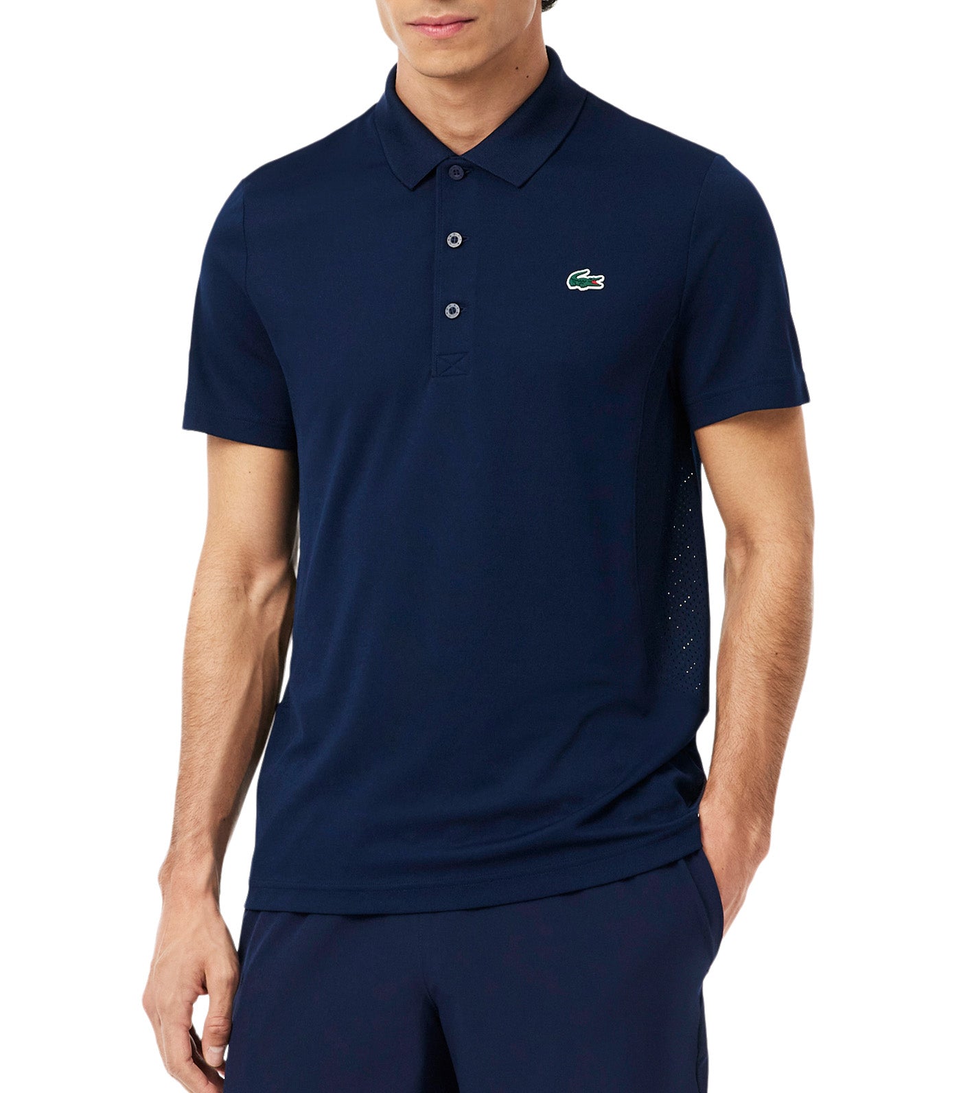 Lacoste Tennis x Novak Djokovic Polo Shirt Navy Blue