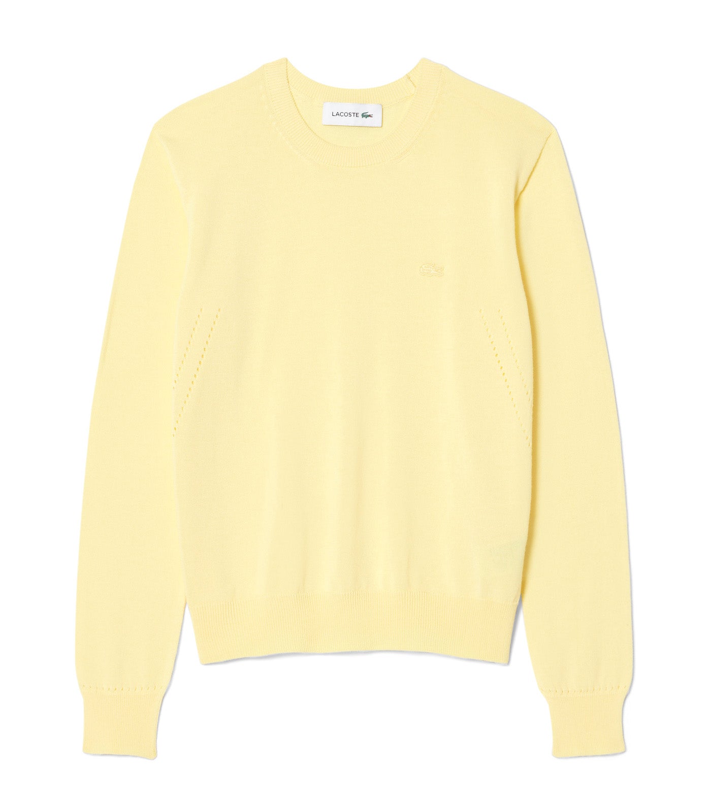 3D Knit Crew Neck Sweater Yellow